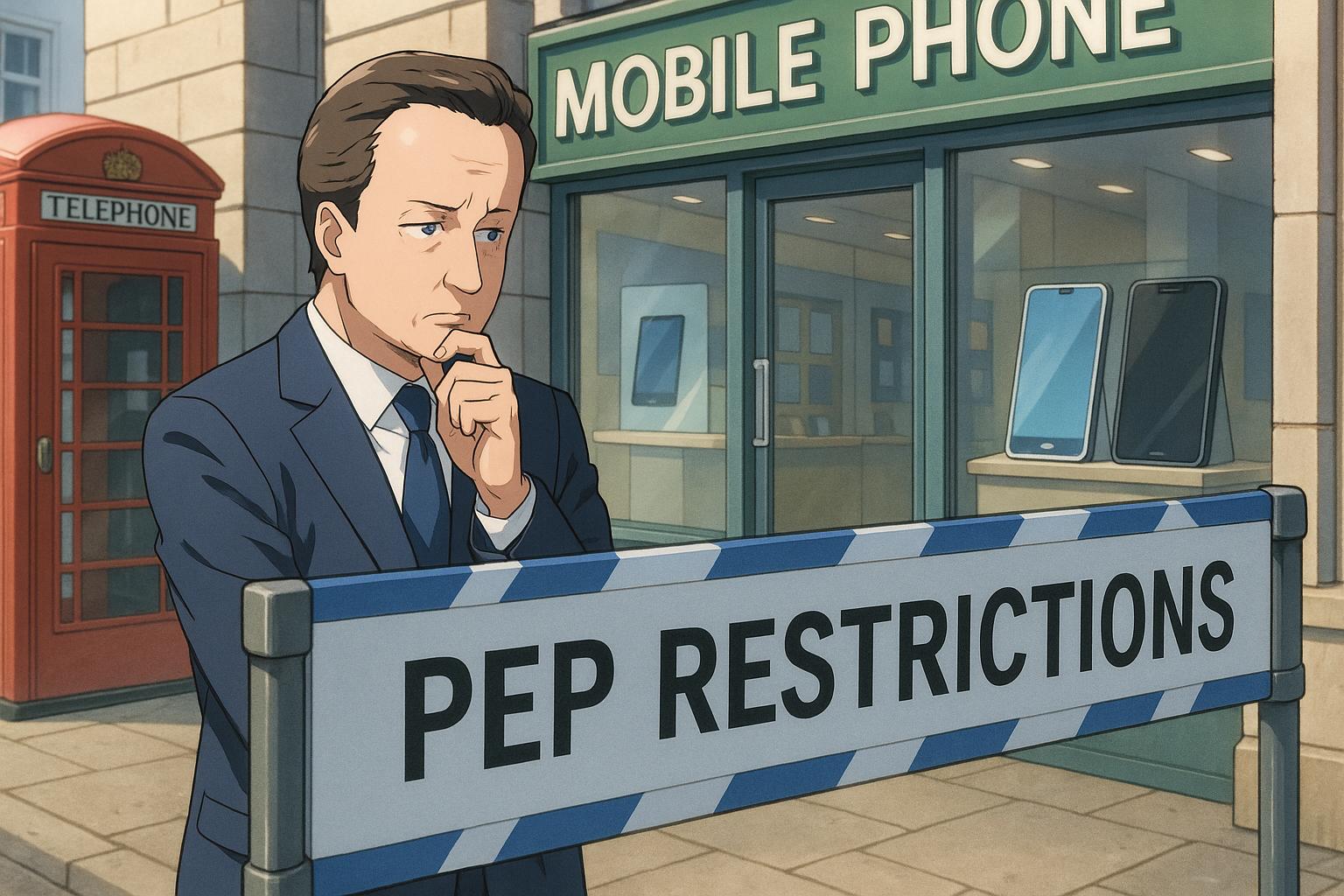 David Cameron blocked from mobile purchase due to politically exposed person status