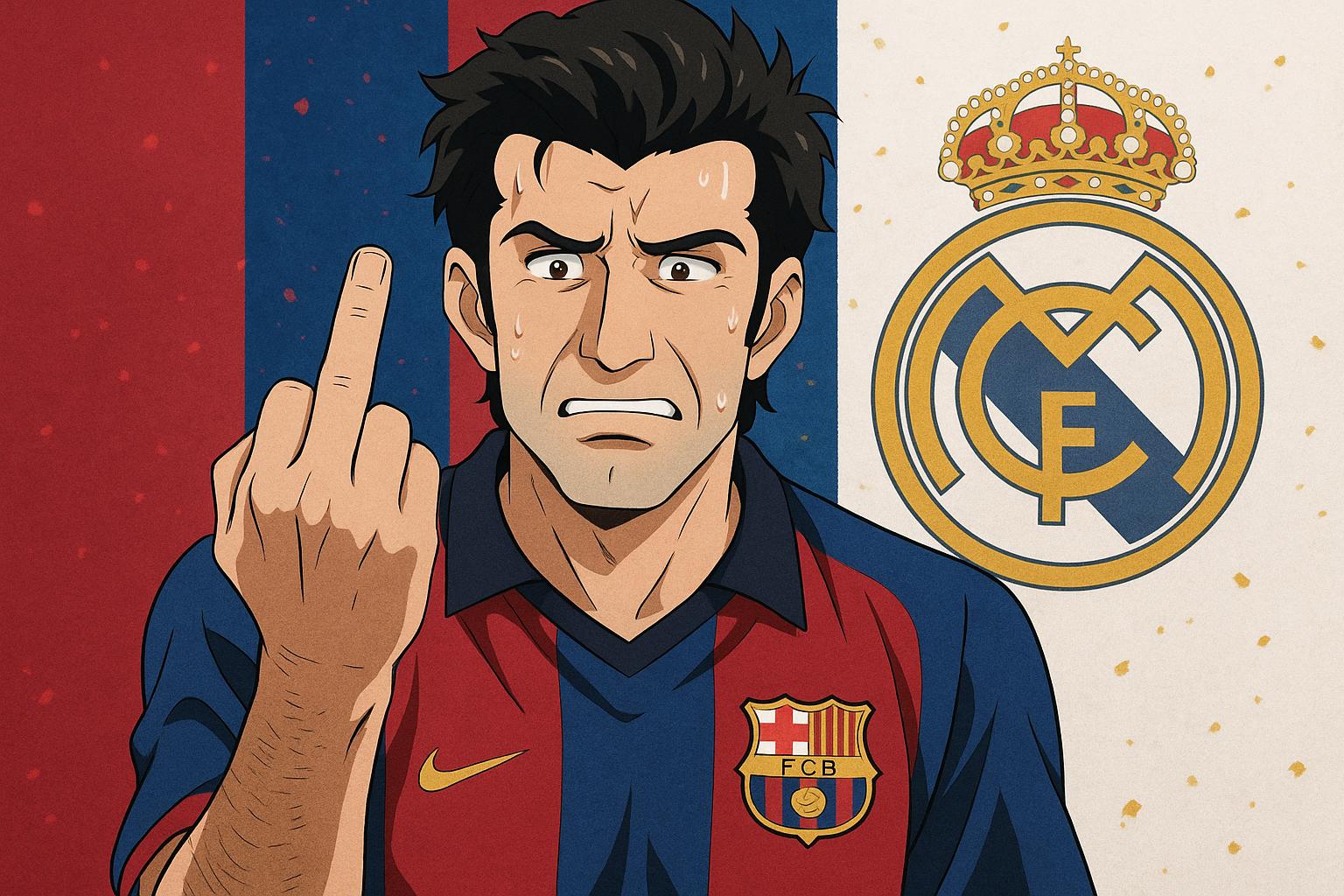 Luis Figo’s Barcelona to Real Madrid switch still sparks venomous fan reactions 24 years on