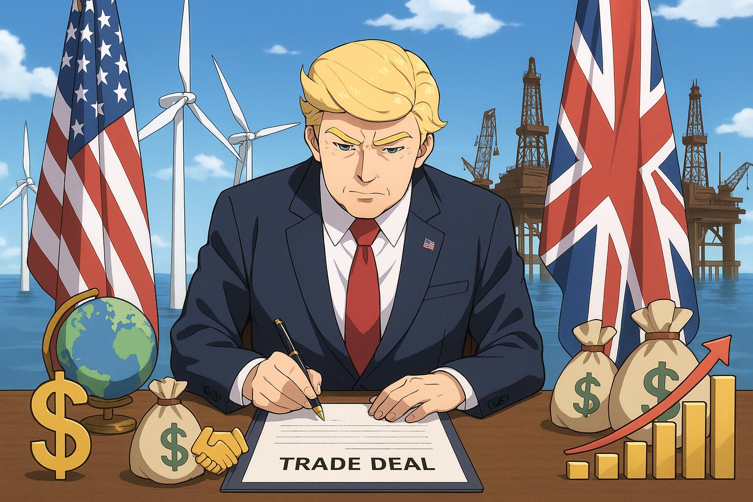 Trump hails new US-UK trade deal as potential boost amid sliding approval ratings