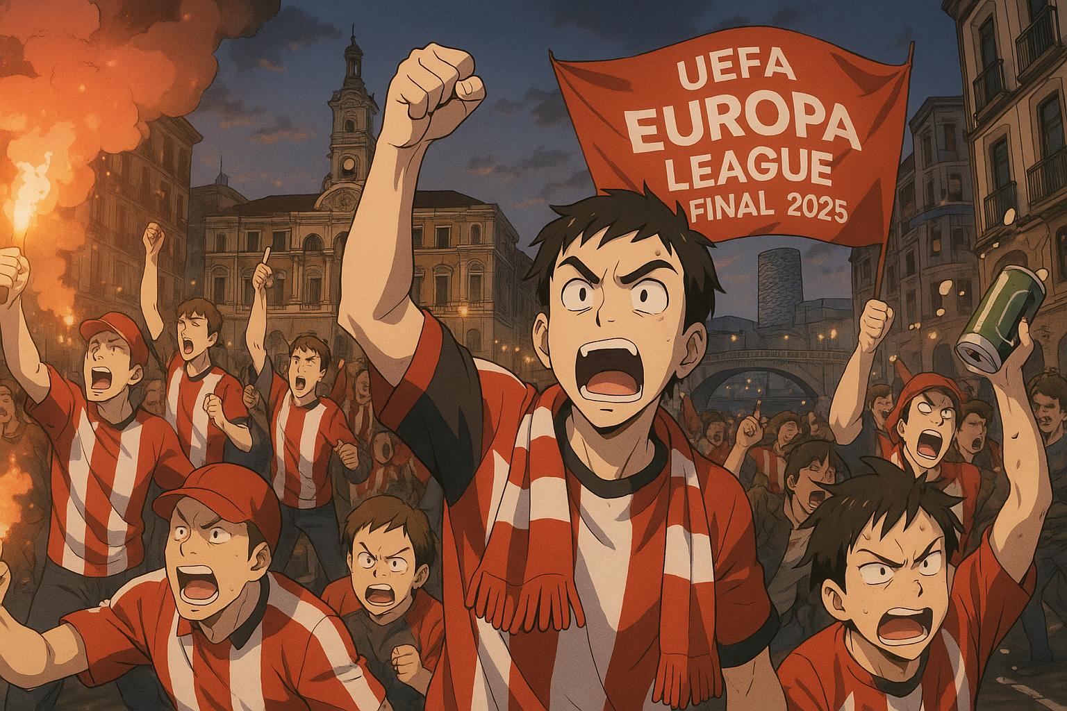 Bilbao’s Europa League final marred by fan disorder despite festive atmosphere