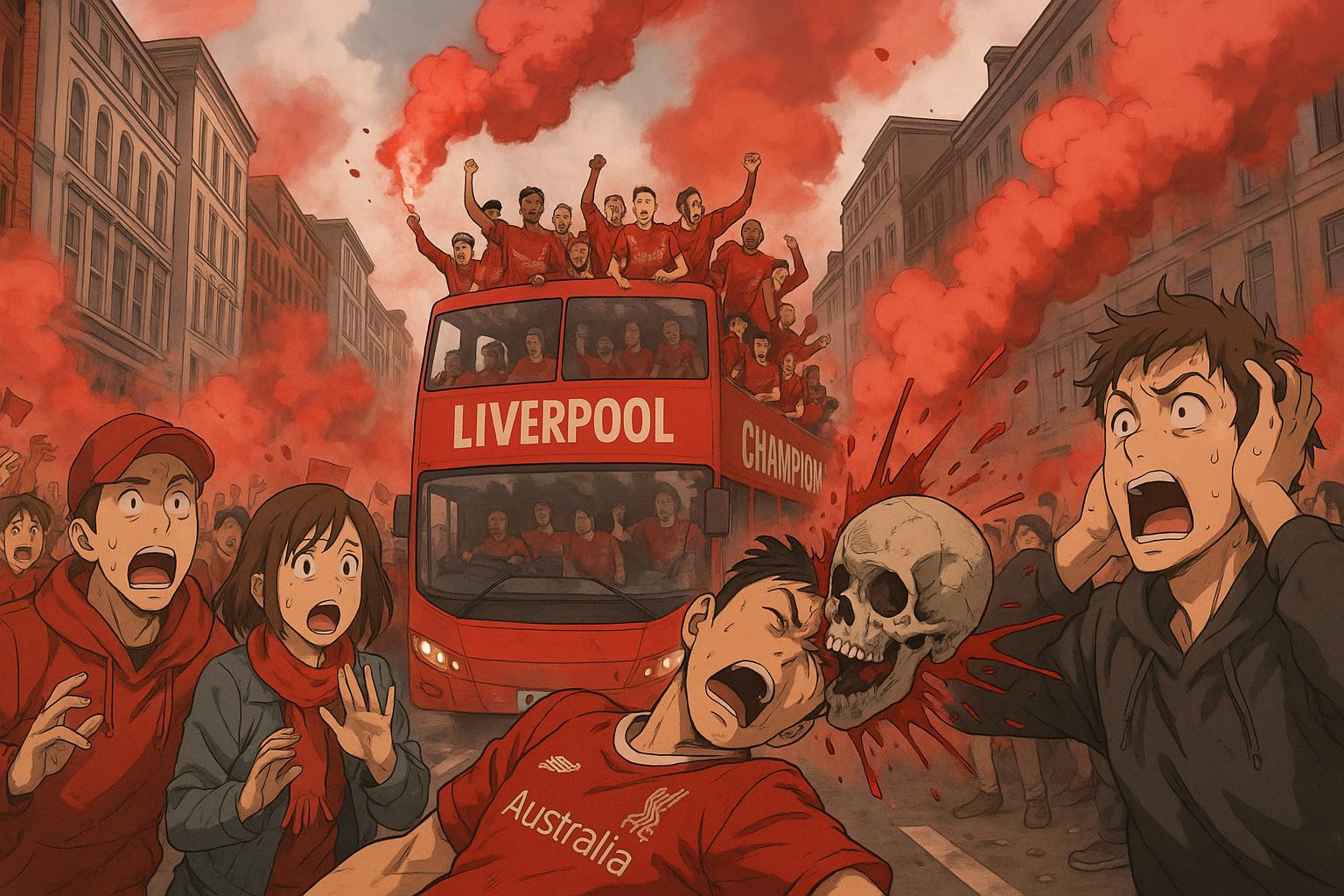 Liverpool Premier League parade marred by vehicle crash injuring dozens
