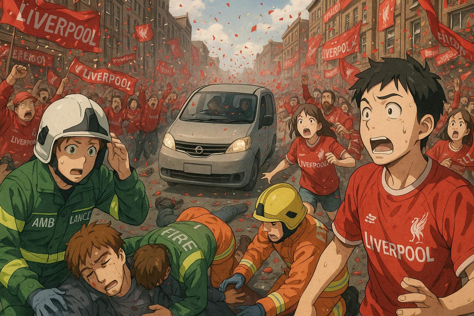Minivan crashes into Liverpool fans celebrating Premier League title, injuring nearly 50