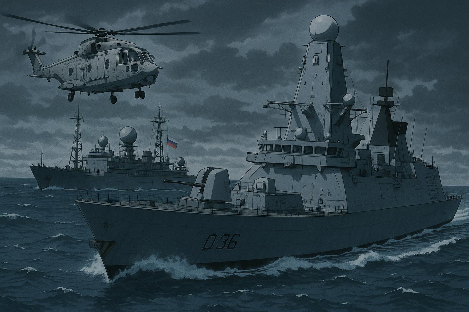 Royal Navy monitors Russian intelligence ship amid growing shadow fleet risks in UK waters