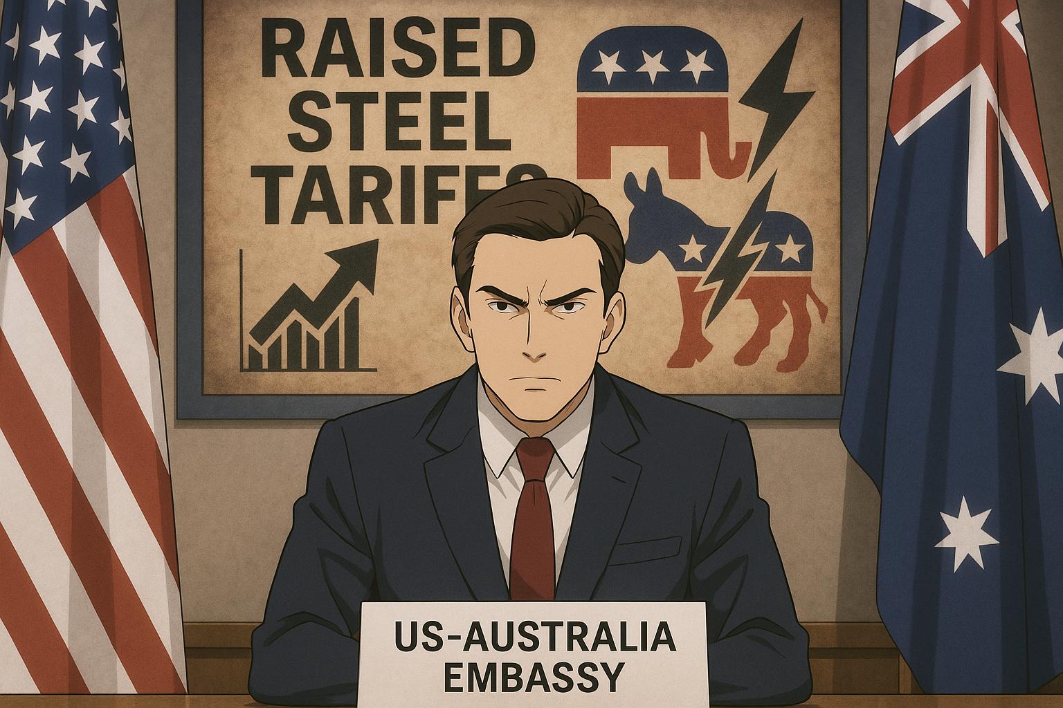 Kevin Rudd’s future as ambassador questioned amid Trump’s steel tariff hike