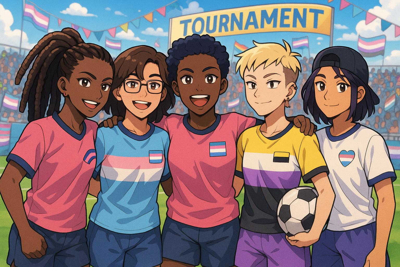 Transgender women footballers defy FA ban with 'Let The Dolls Play' tournament in London