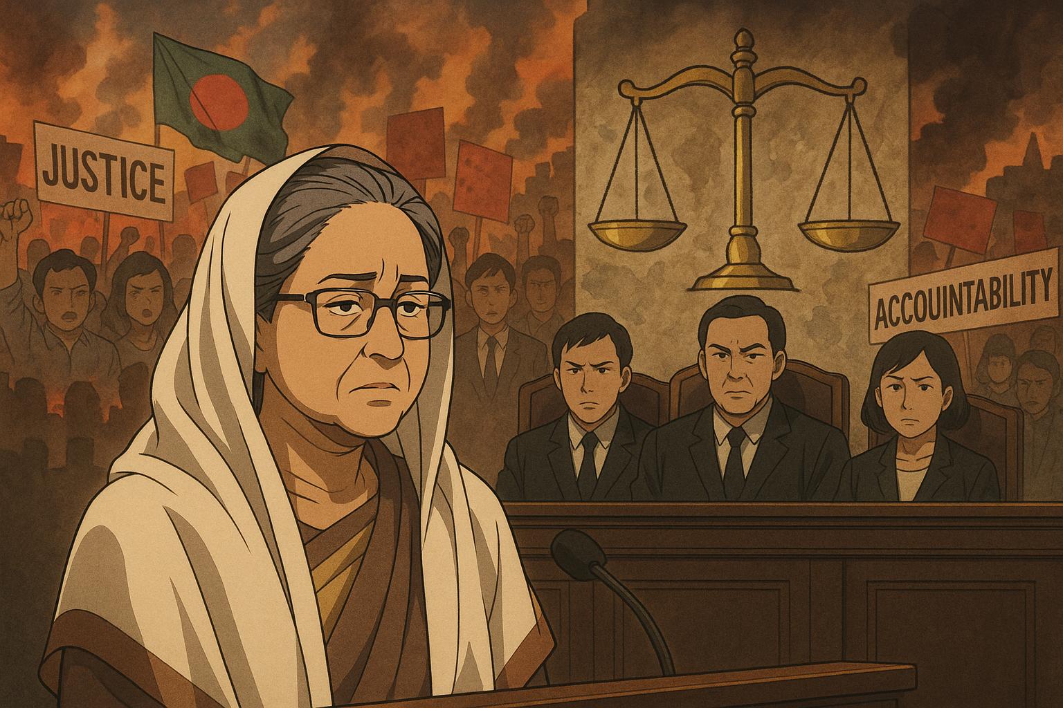 Exiled Sheikh Hasina faces crimes against humanity charges amid Bangladesh crackdown inquiry