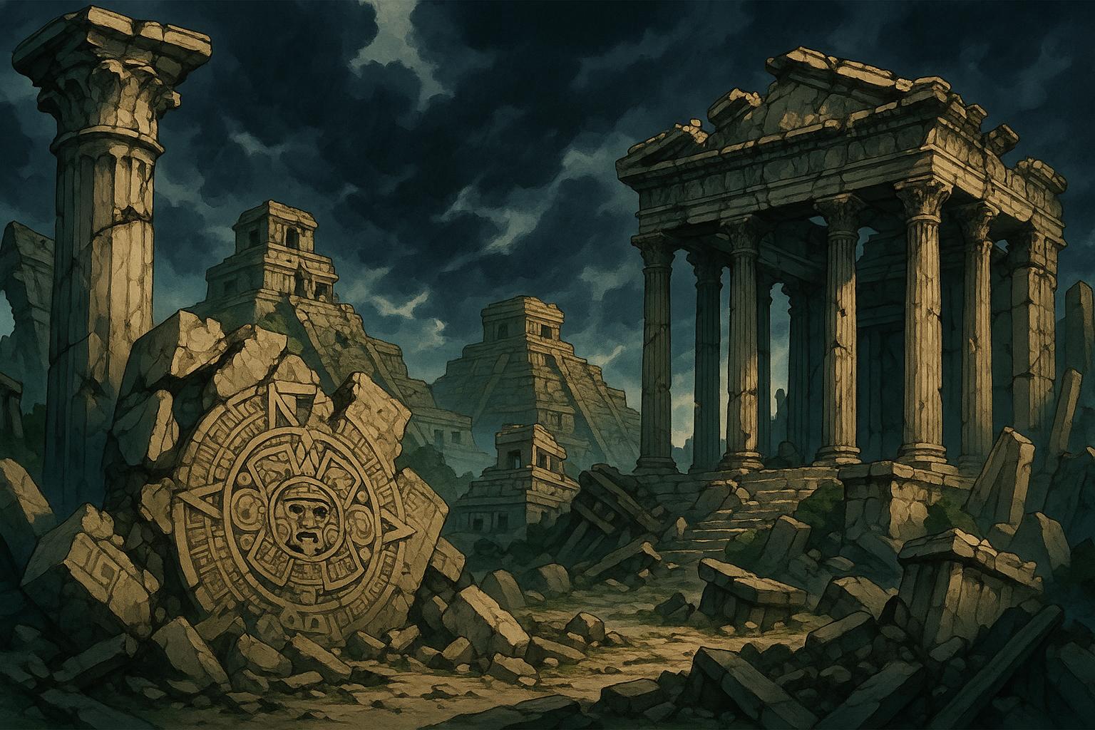 Societal collapse patterns reveal inequality and climate risk threaten global futures