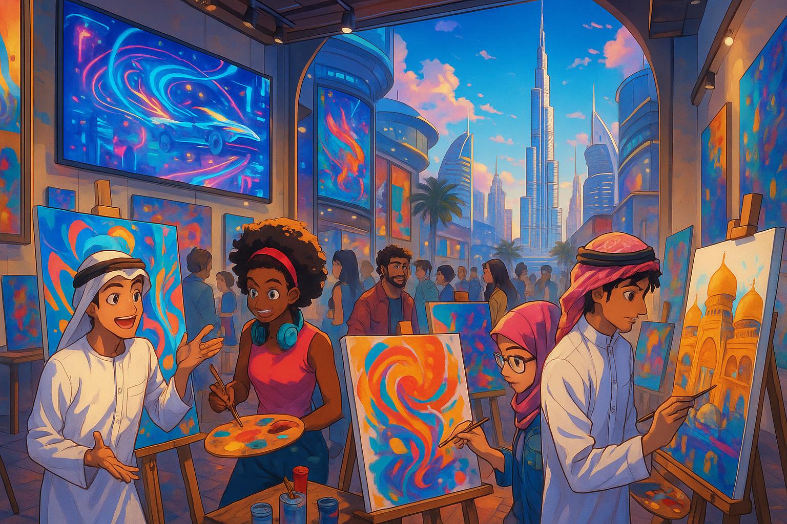 Dubai’s art scene evolves beneath the city’s luxury veneer with a focus on digital disruption and local voices