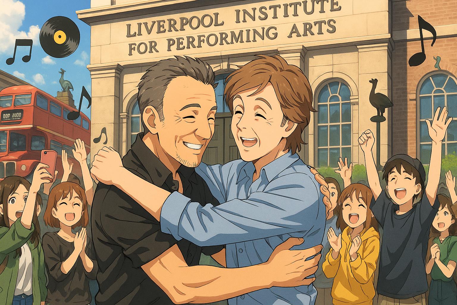 Bruce Springsteen and Paul McCartney reunite at LIPA ahead of Liverpool shows