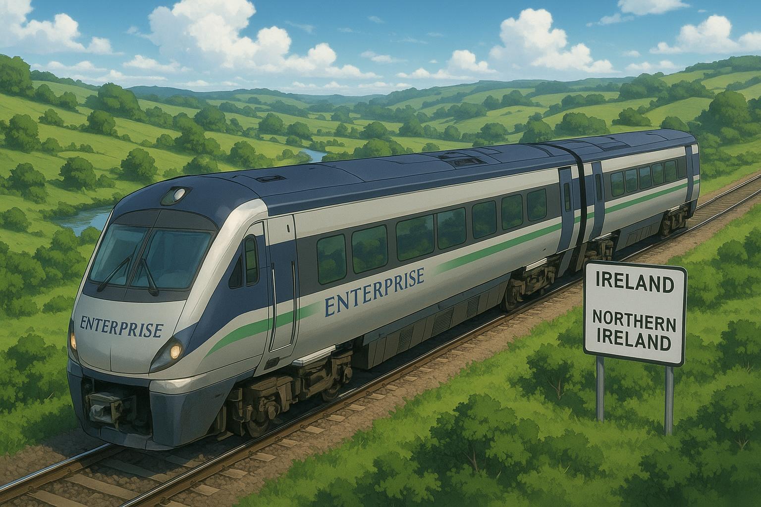 Enterprise train highlights new blueprint for cross-border cooperation on Good Friday Agreement anniversary