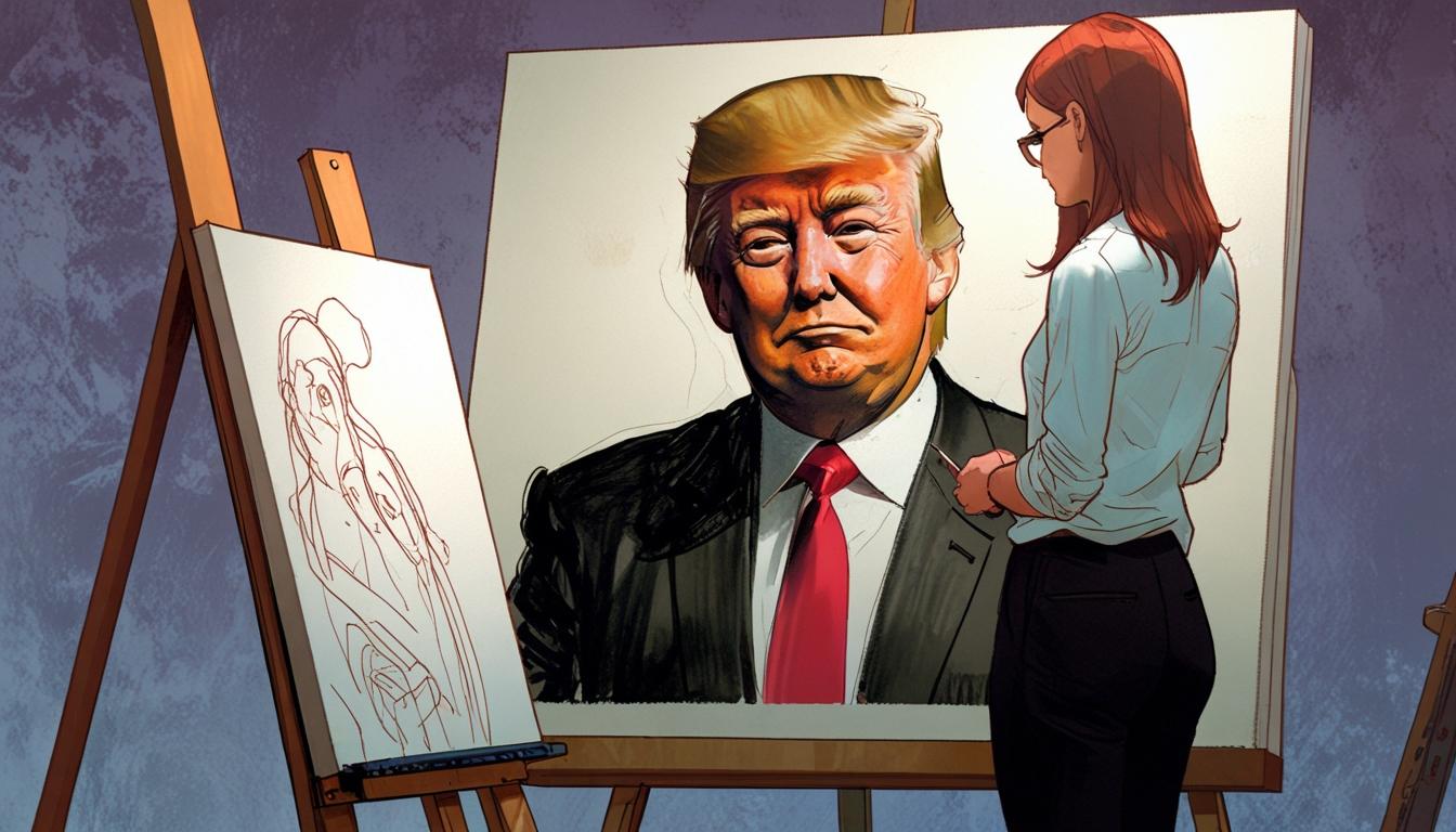 Sarah Boardman faces backlash after Trump's comments on her portrait