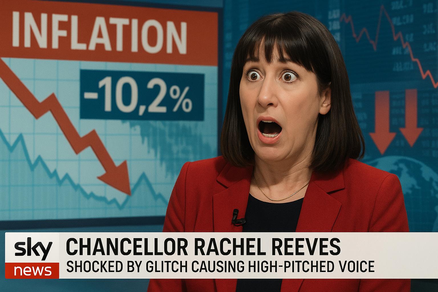 Chancellor Reeves interrupted by technical glitch amid rising UK inflation crisis