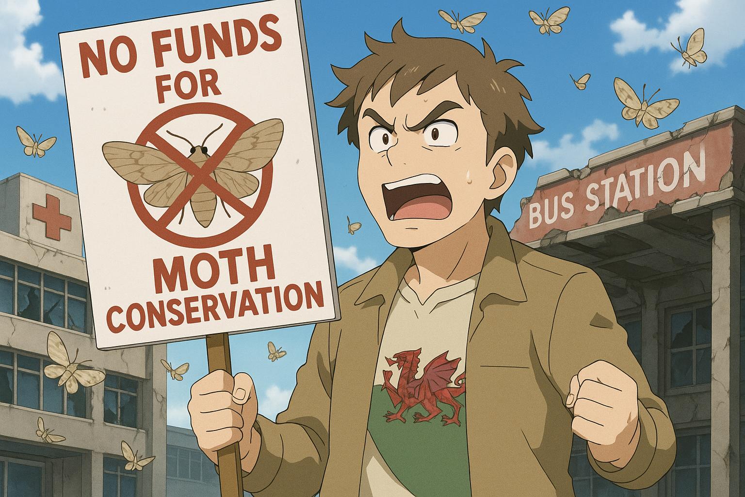 Taxpayer outrage grows over £250,000 moth survey amid public service cuts in Wales