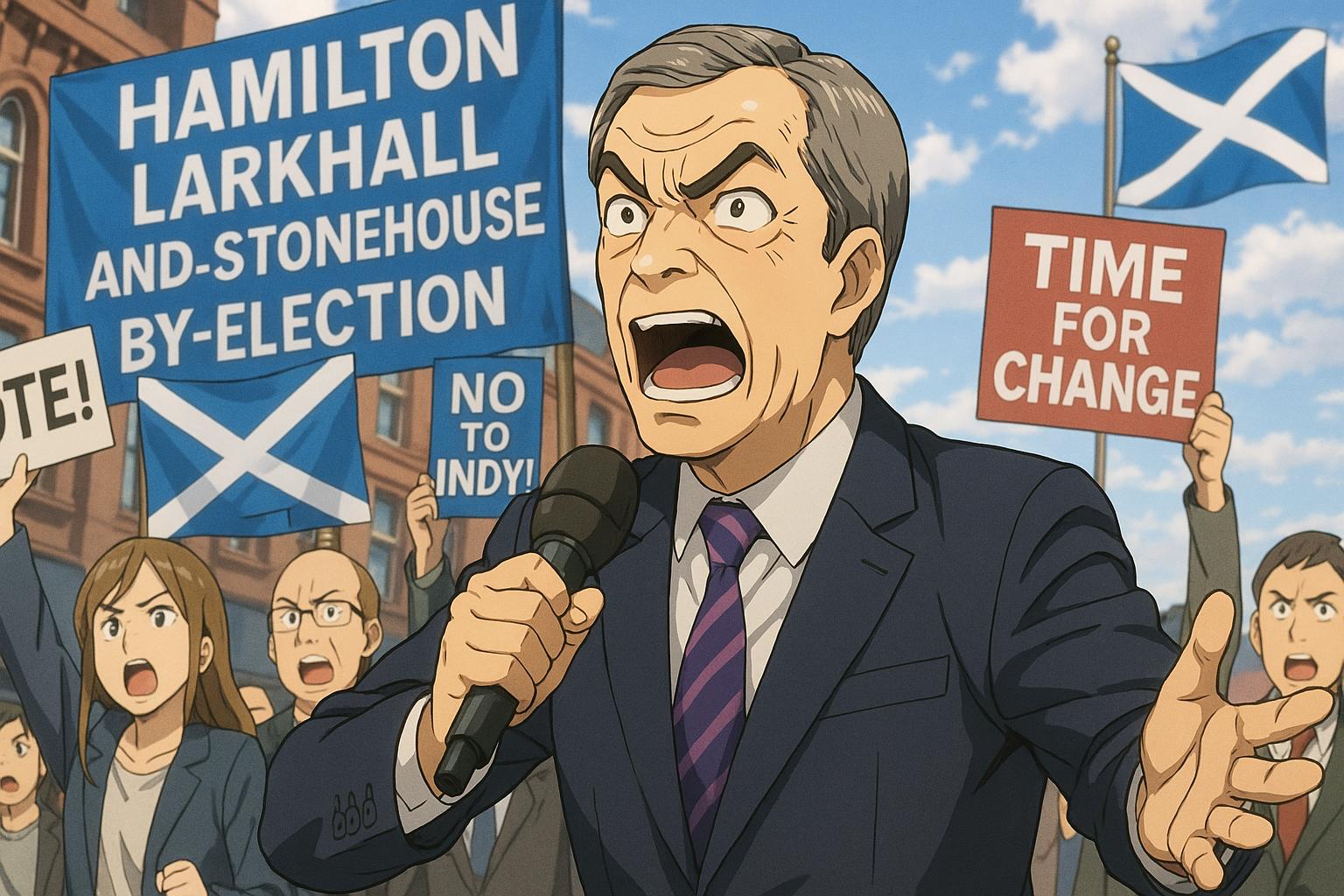Nigel Farage returns to Scotland as Reform UK eyes breakthrough in crucial Hamilton by-election