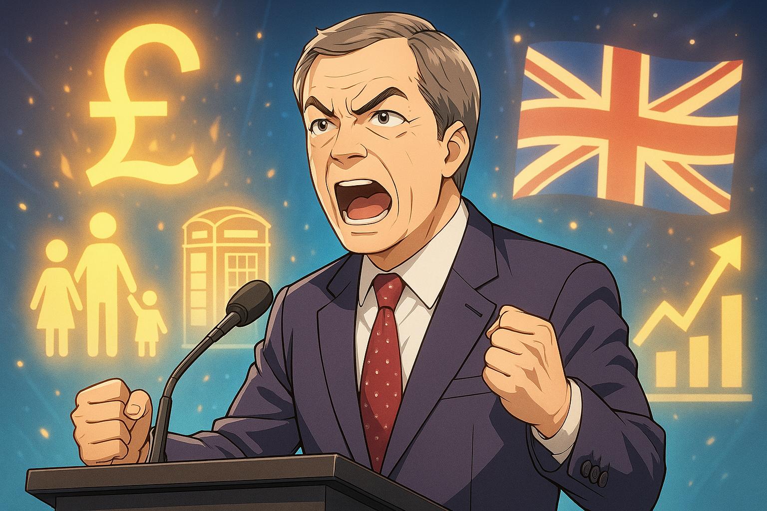 Nigel Farage unveils £85 billion welfare and tax overhaul to challenge Labour in economic crisis