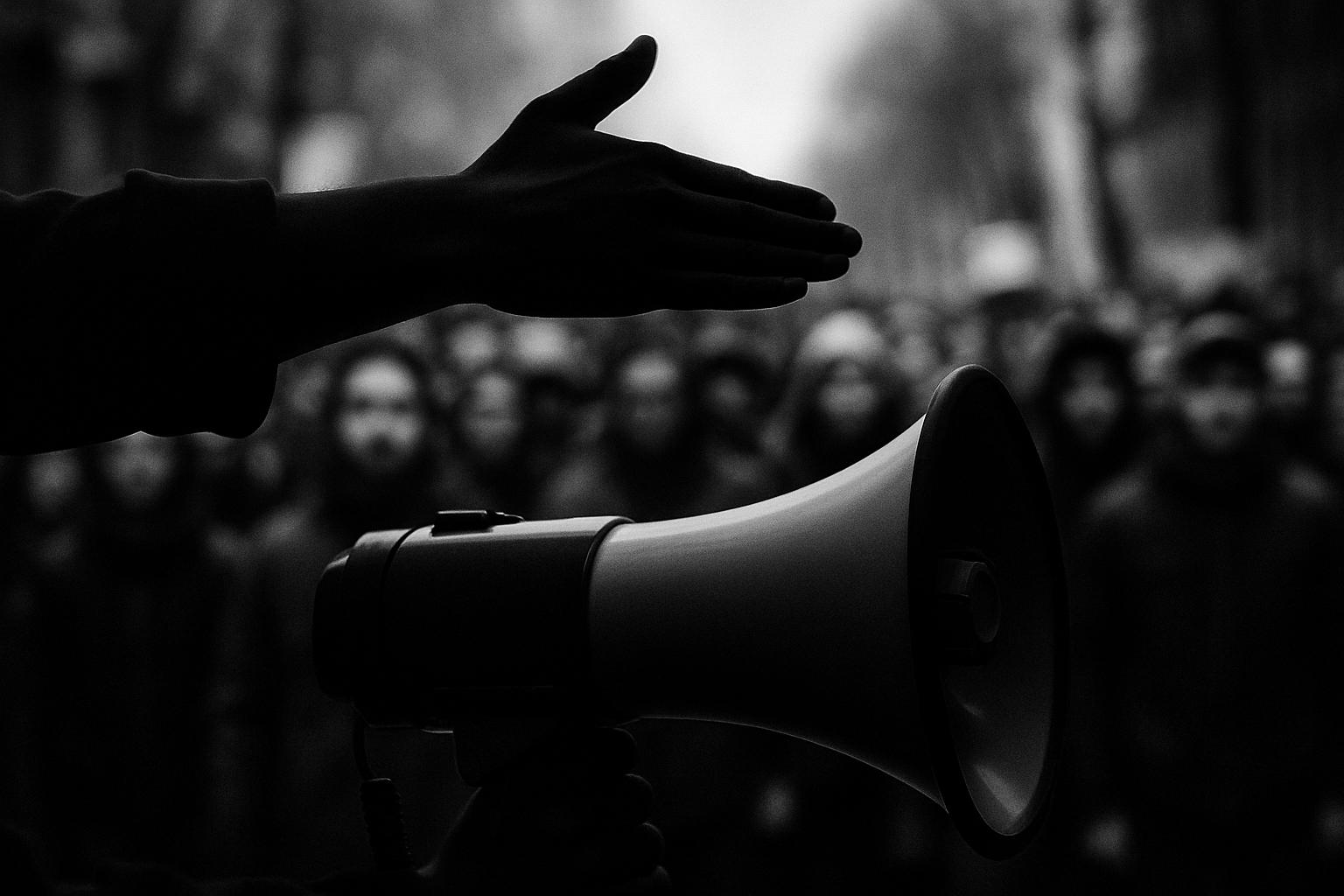 Labour councillor denies incitement after video of 'cut their throats' rally speech
