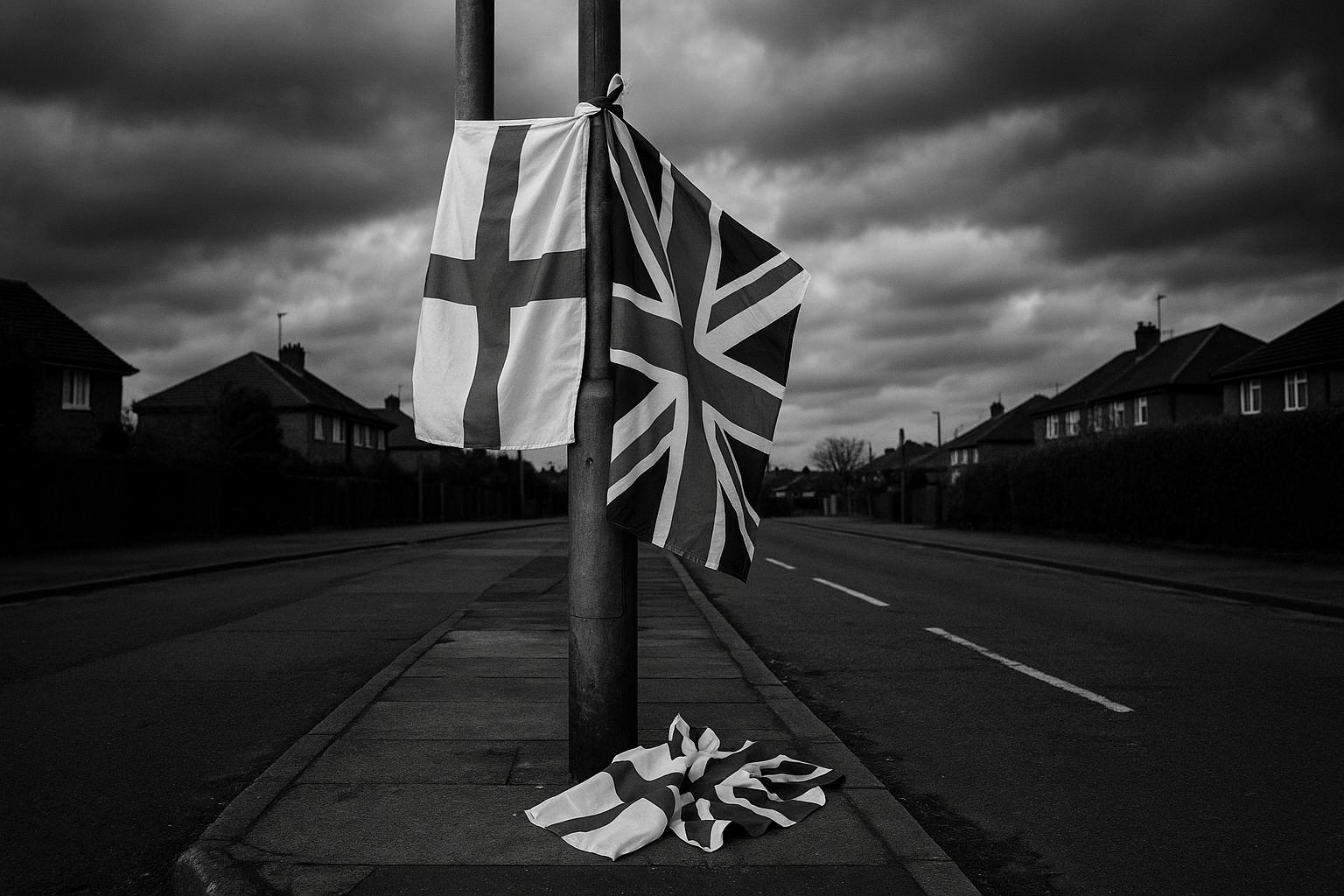 Flags and painted crosses spark row over patriotism and intimidation in Birmingham and Tower Hamlets