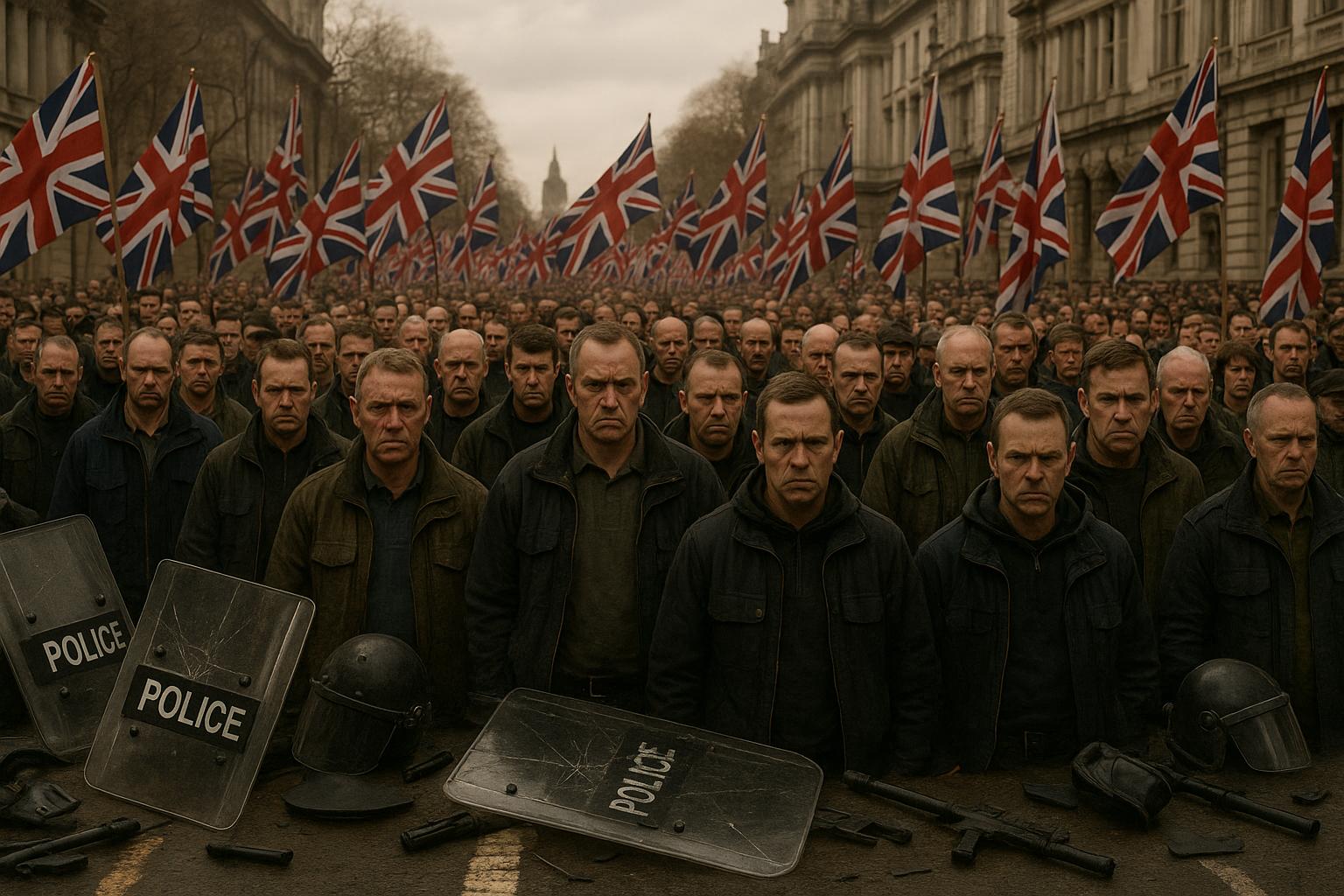 London’s far-right rally exposes rising influence and growing violence amid fears of increased division