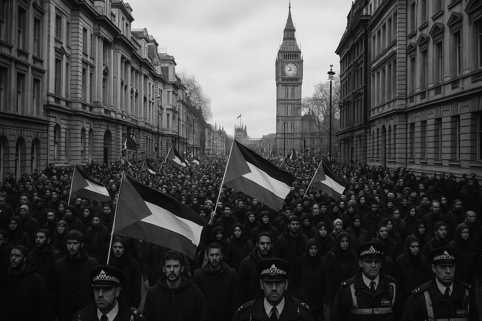 Pro-Palestine march in London sparks controversy over rising anti-Israel protests and security concerns
