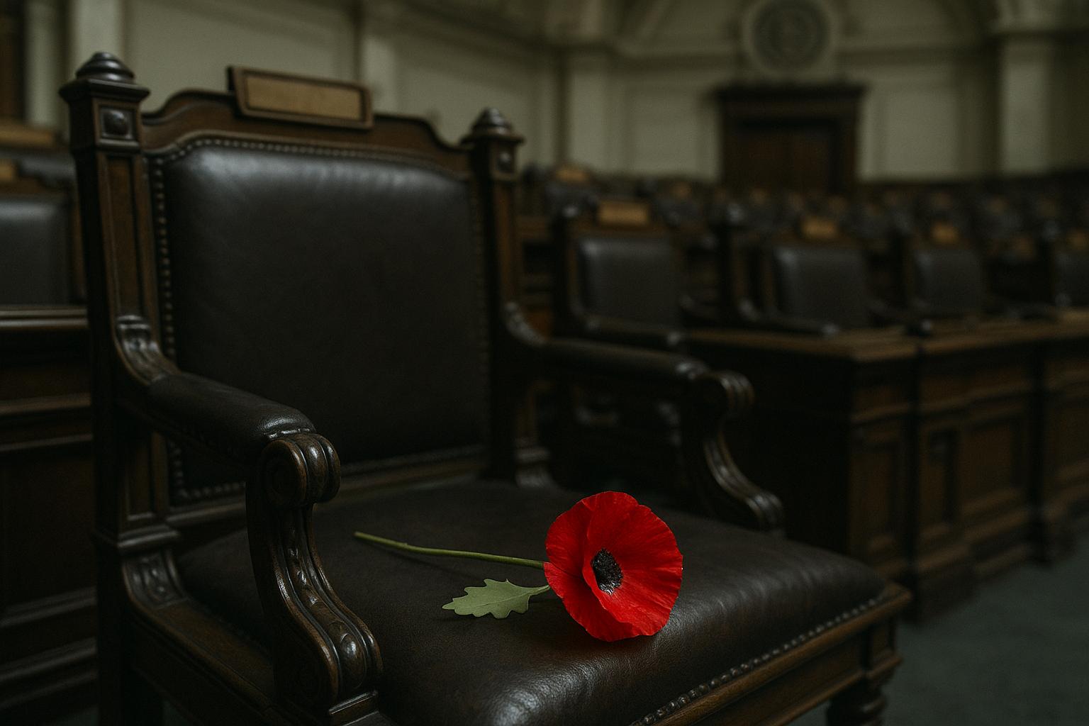 Absence of political figures at Remembrance Day service sparks debate over civic patriotism
