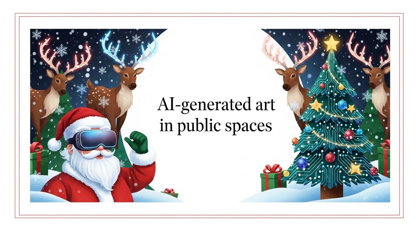 AI-generated Christmas mural in Kingston sparks public outrage and removal amid critic concerns