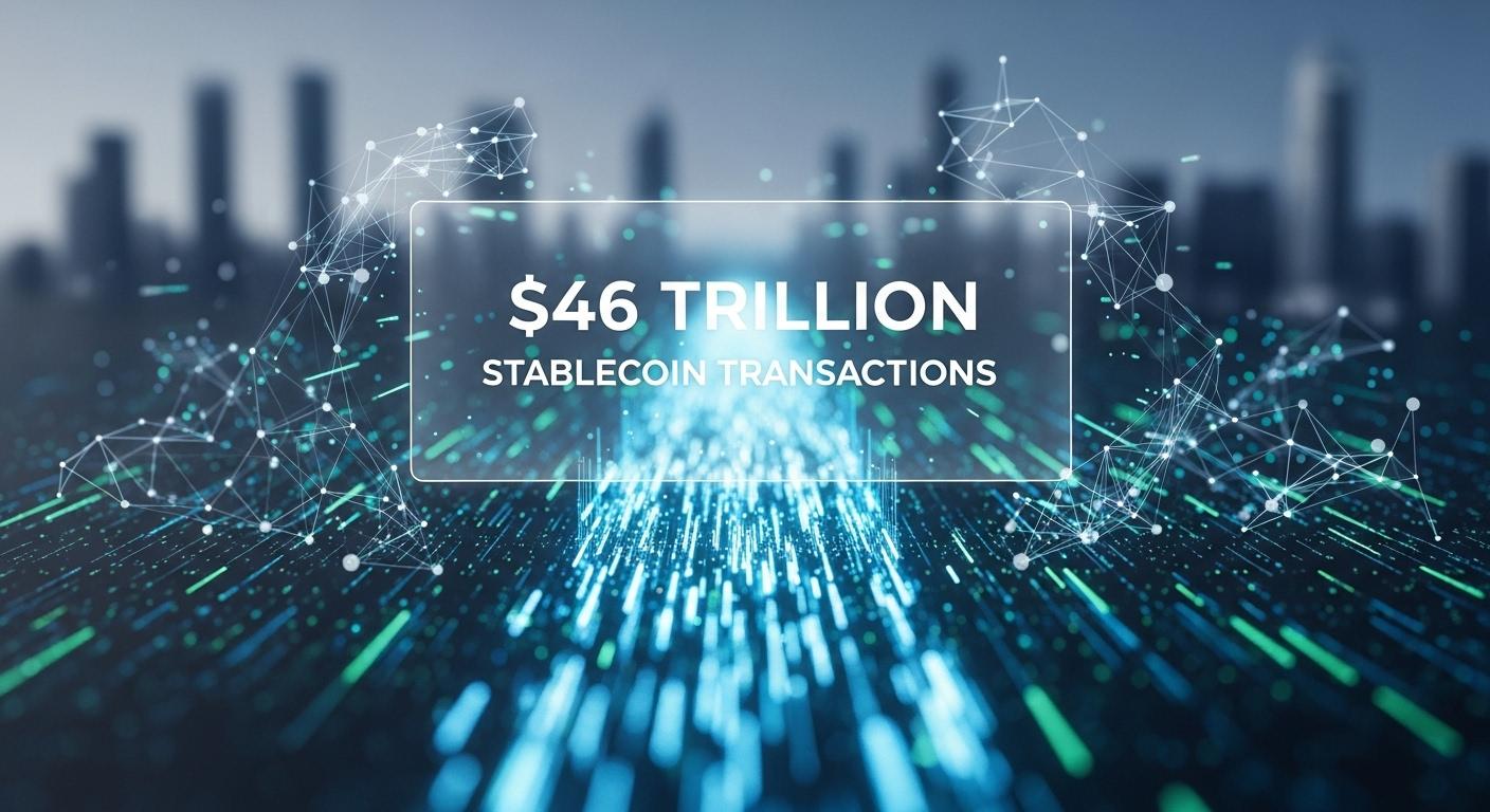 Stablecoins approach critical mass as transaction volumes surpass $46 trillion in 2025