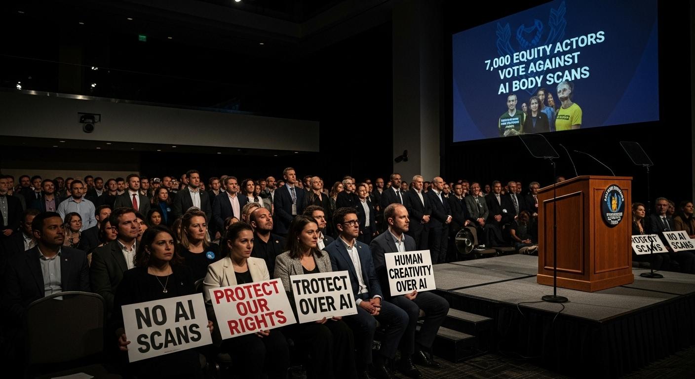 Equity actors vote nearly unanimously to block AI digital scans in industry shake-up
