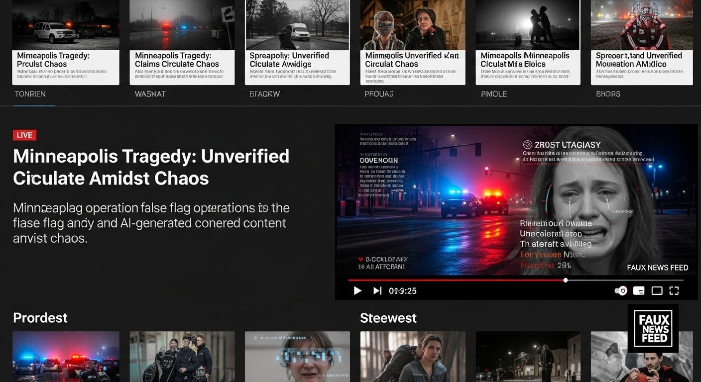 AI fabrications fuel misinformation and tension after Minneapolis shooting