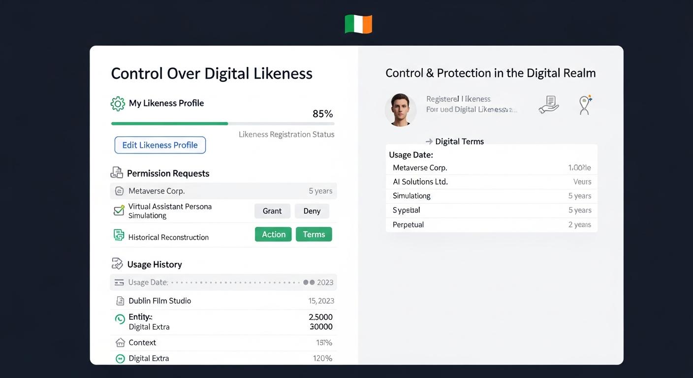 Irish plans to grant individuals control over AI-generated likenesses and voices amid deepfake threats