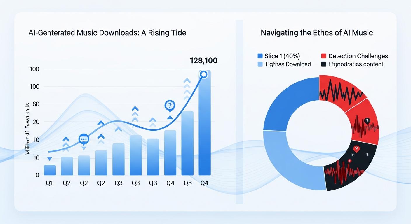 AI-generated music floods streaming platforms as detection and ethics debates intensify