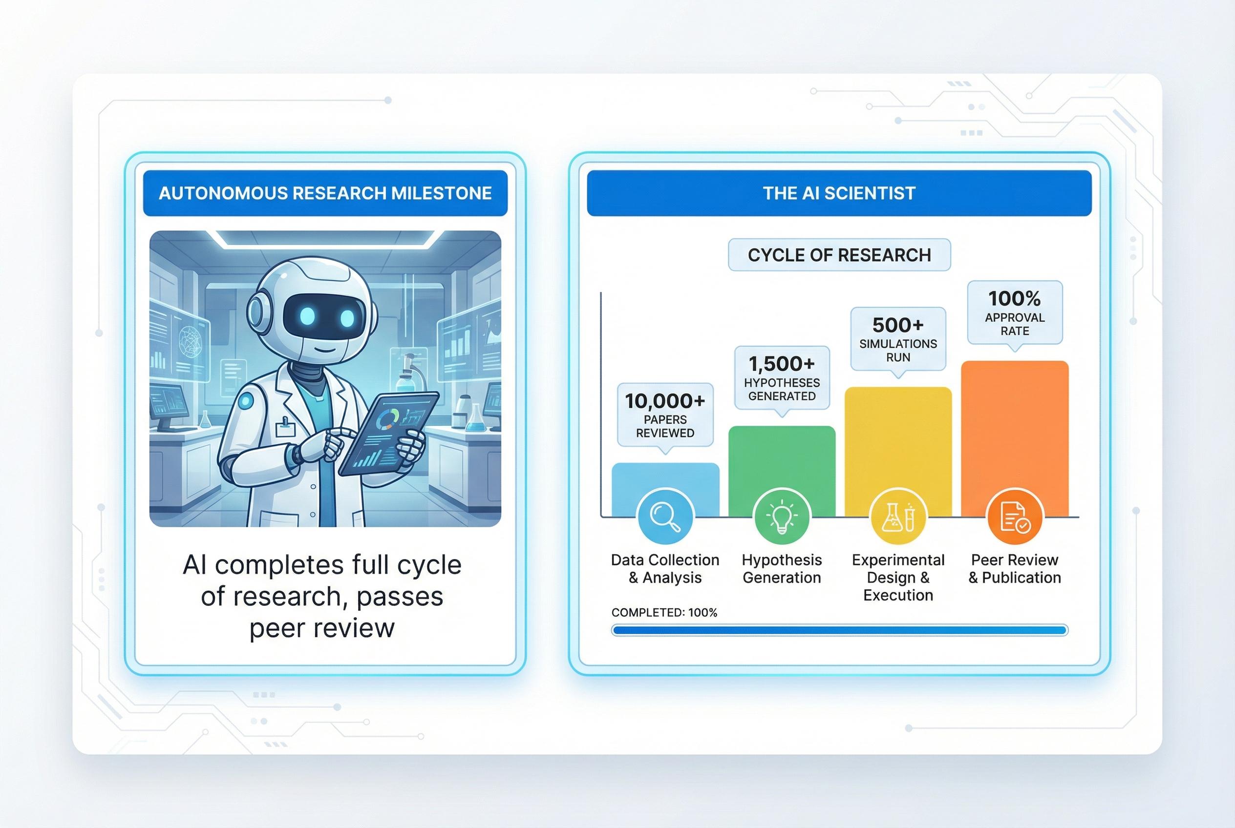 AI demonstrates full cycle of autonomous research, passing peer review at major conference