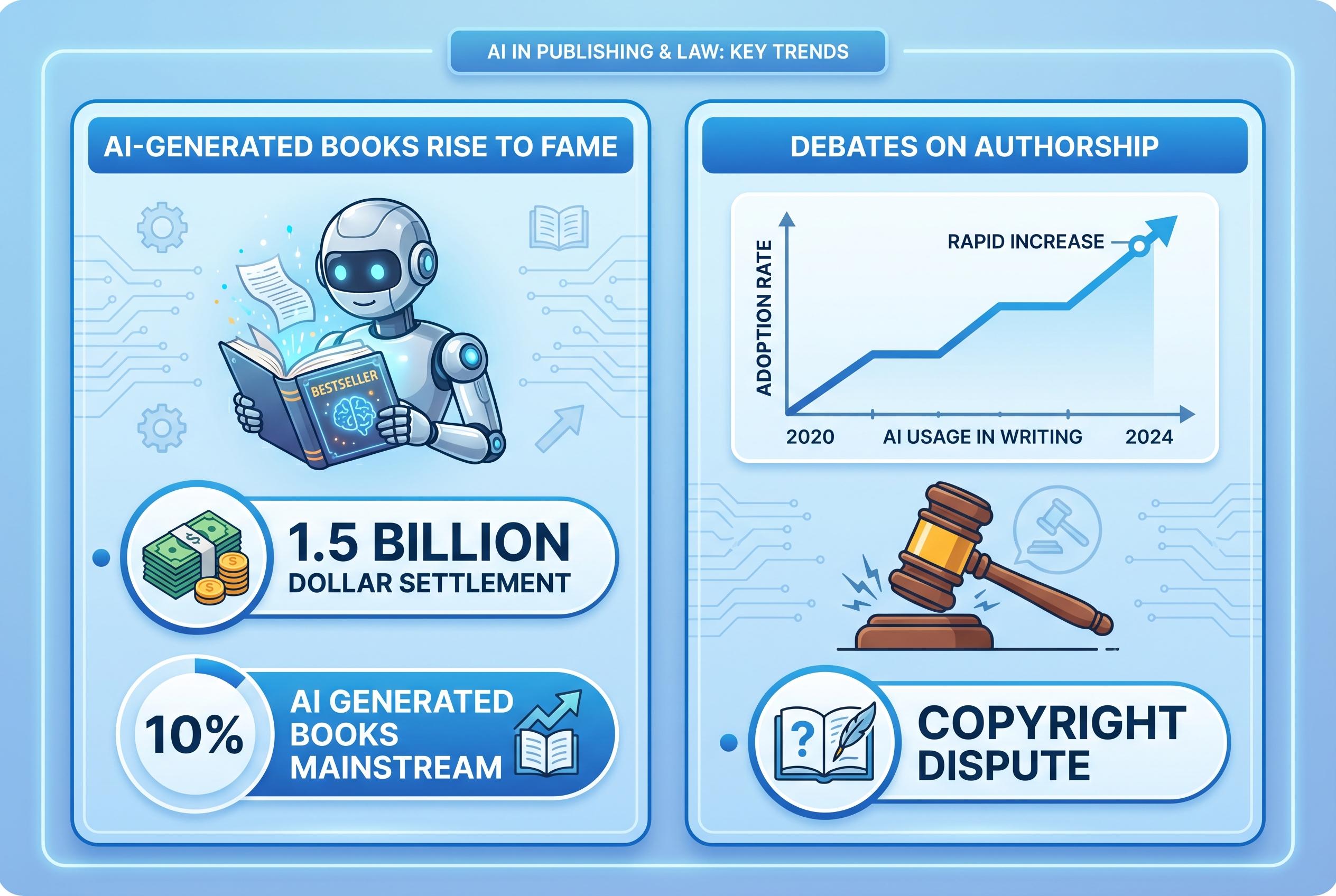 AI-generated books move into mainstream as legal battles reshape authorship and ownership