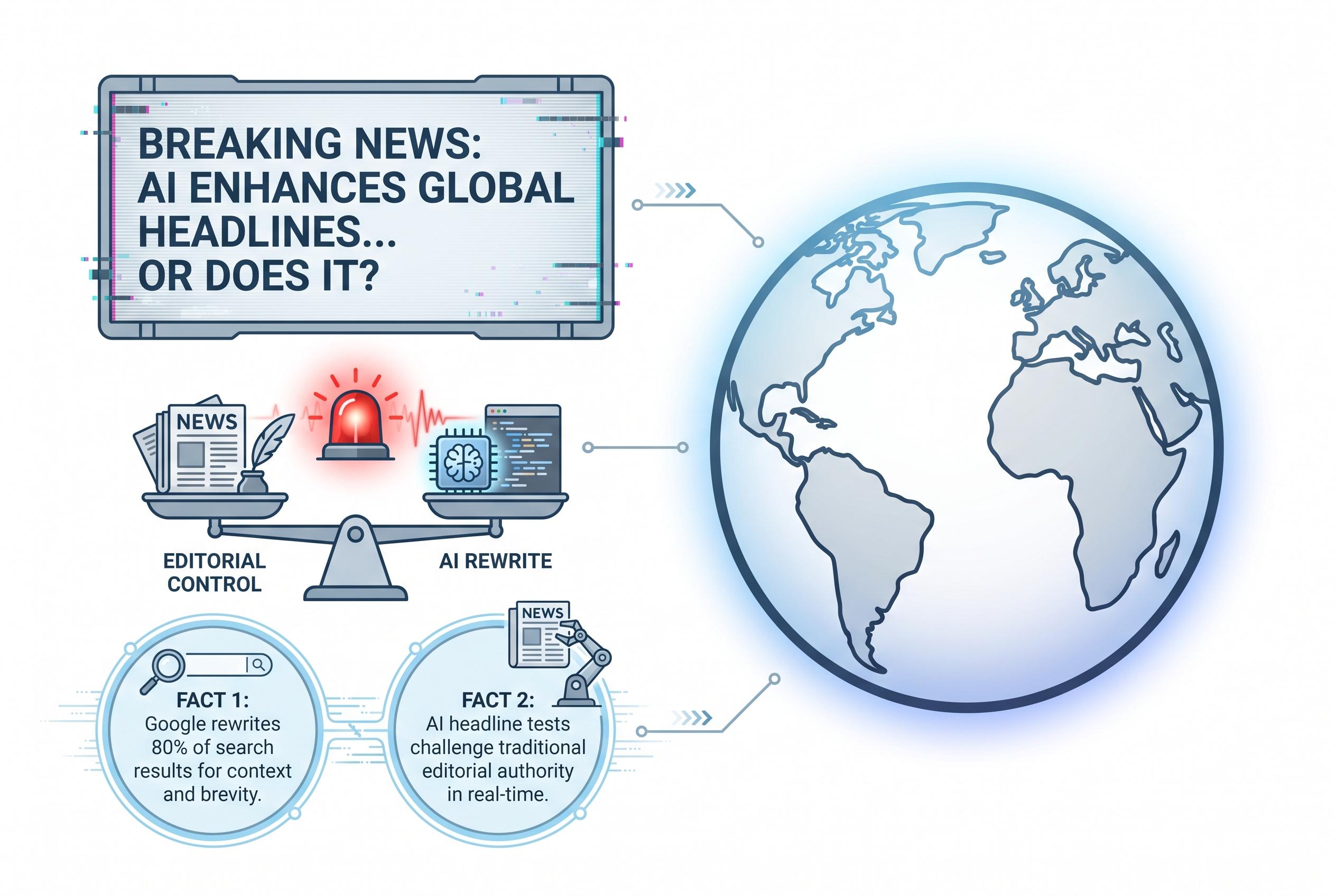 Google's headline rewriting tests threaten publishers' editorial control and transform search roles