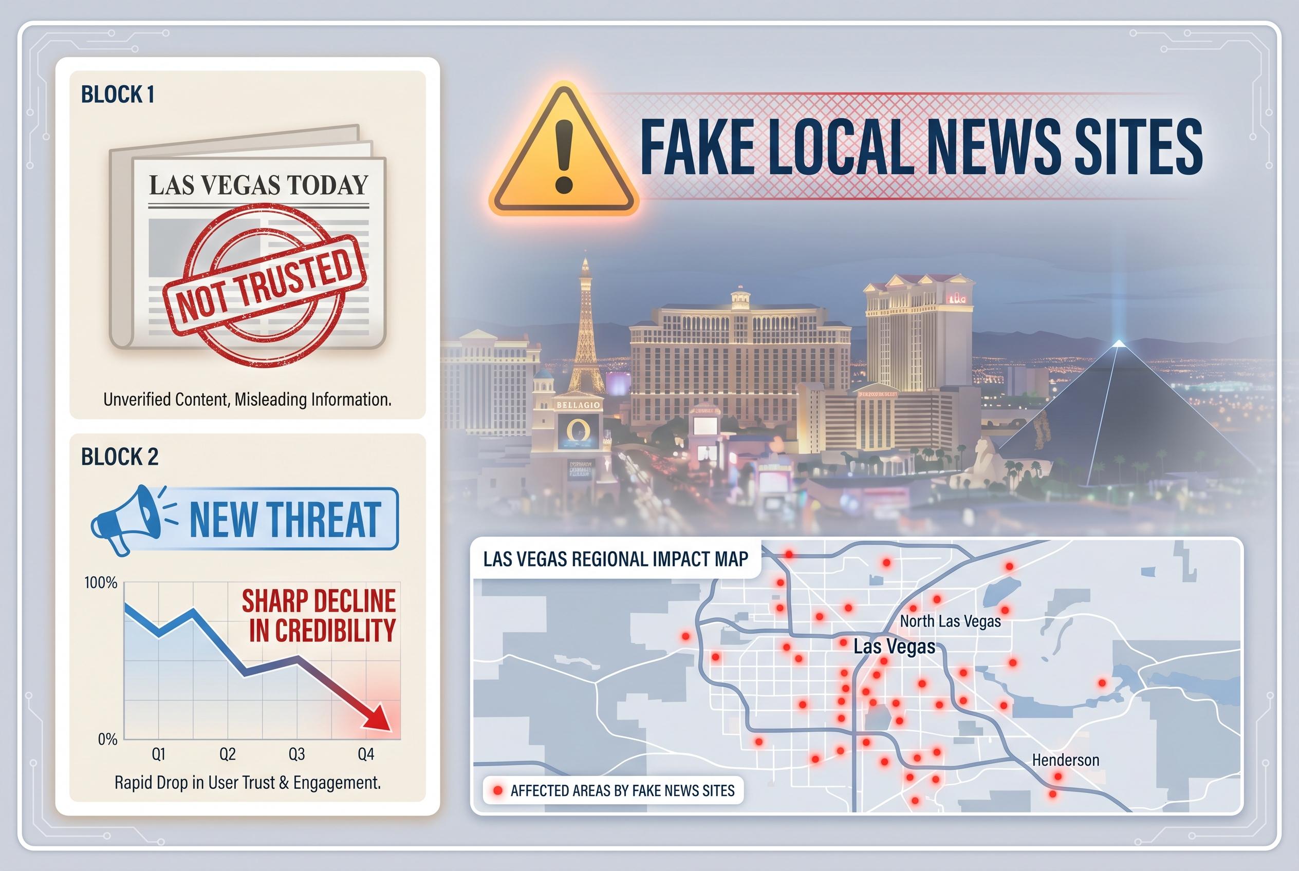 Las Vegas faces new wave of fake local news sites linked to plagiarism and AI rewriting