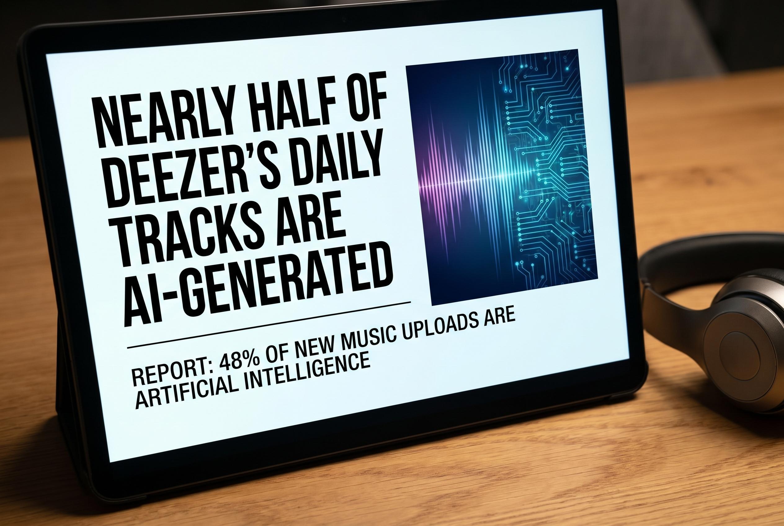 Deezer reveals AI-generated tracks now dominate nearly half of daily uploads amid streaming fraud crackdown