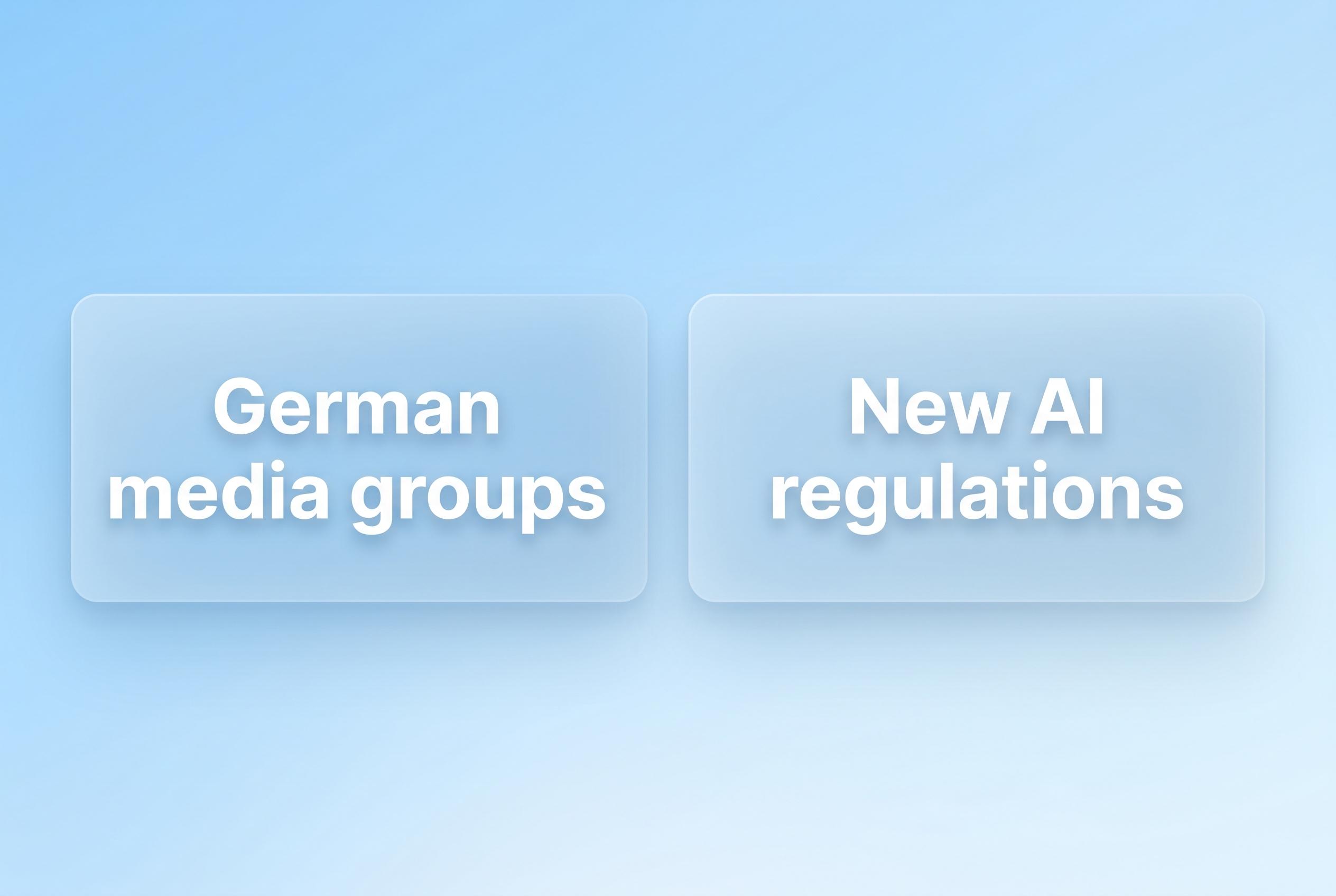 German media groups unite to demand new AI regulations amid platform power shift