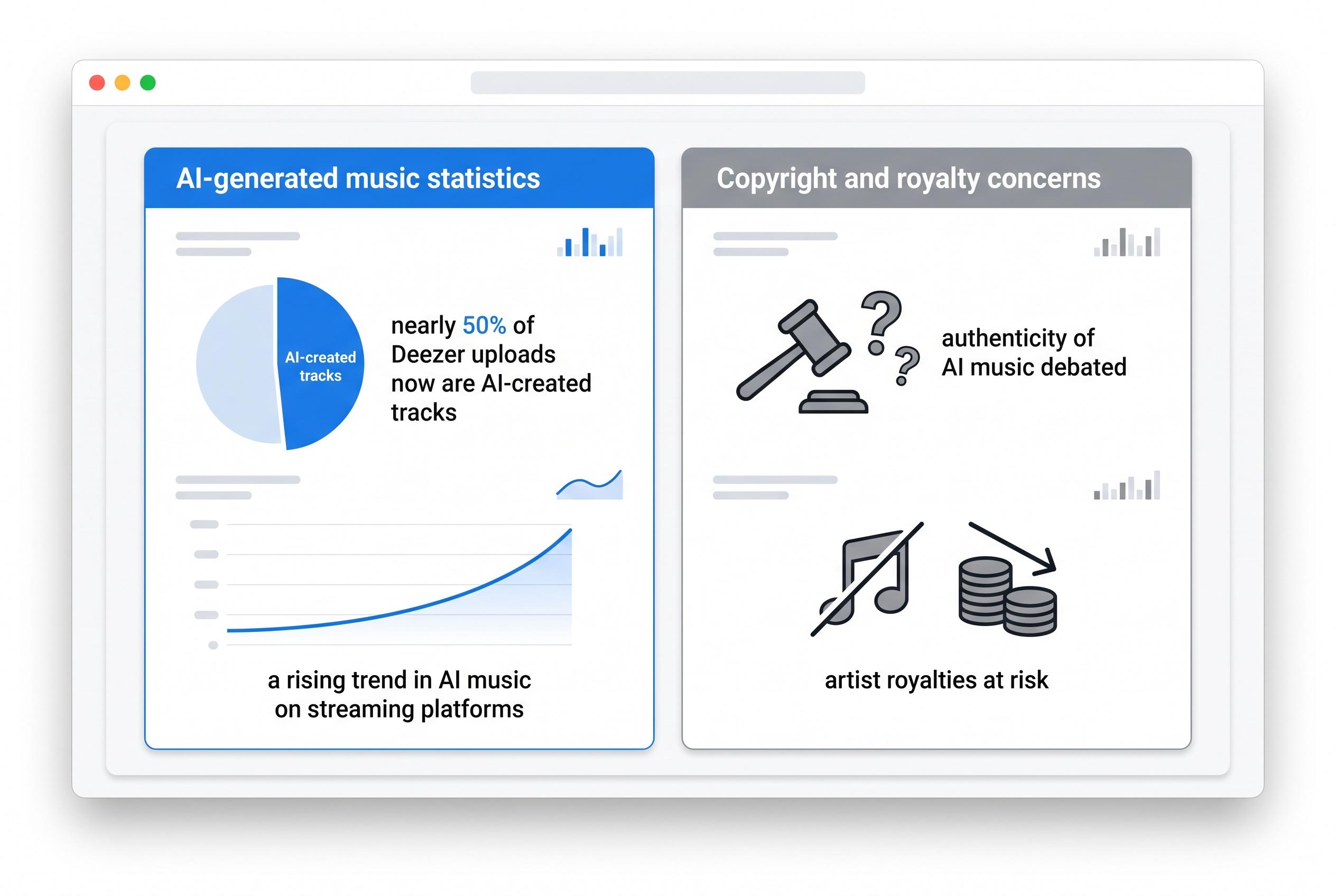 AI-generated music floods streaming platforms, prompting new industry dilemmas