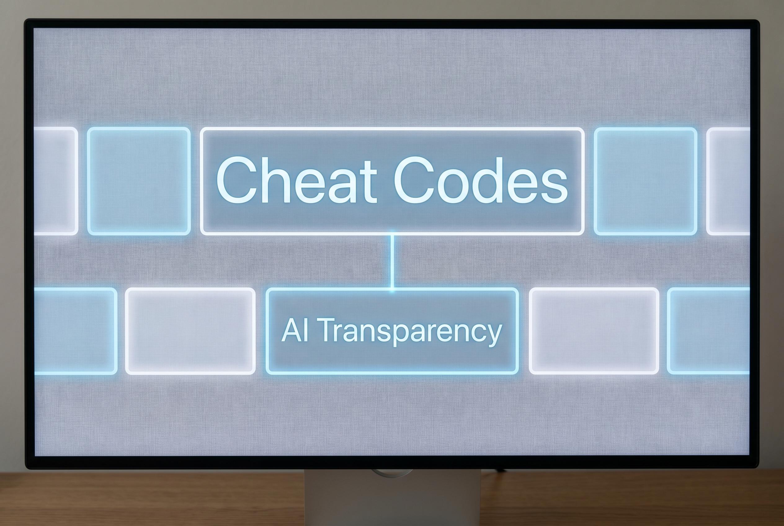 Cheat codes and AI transparency: defending authorship in gaming’s new era