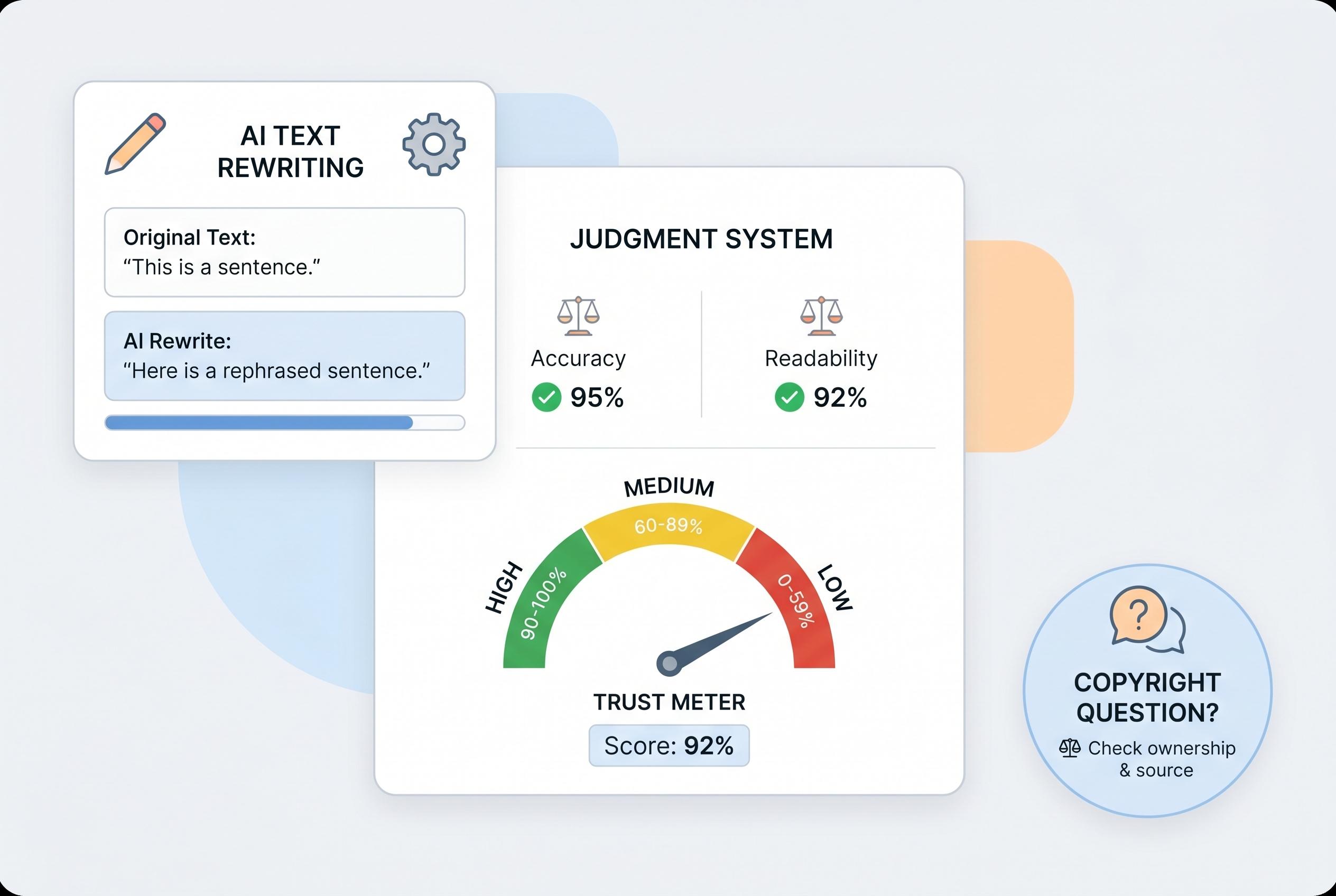 AI rewriting and judging its own work sparks copyright and trust concerns