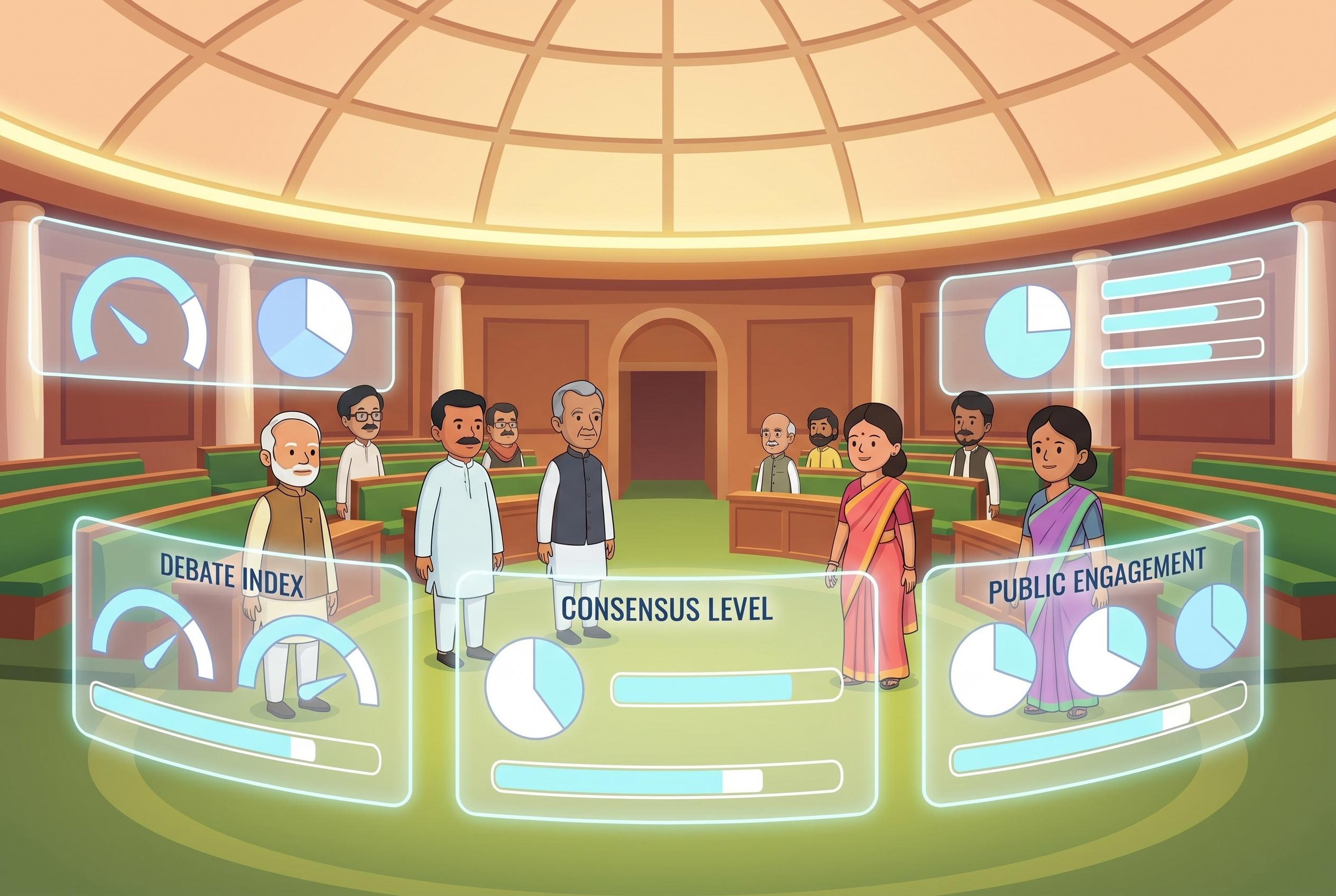 AI-generated political content transforms social media into a synthetic parliament with real-like debates