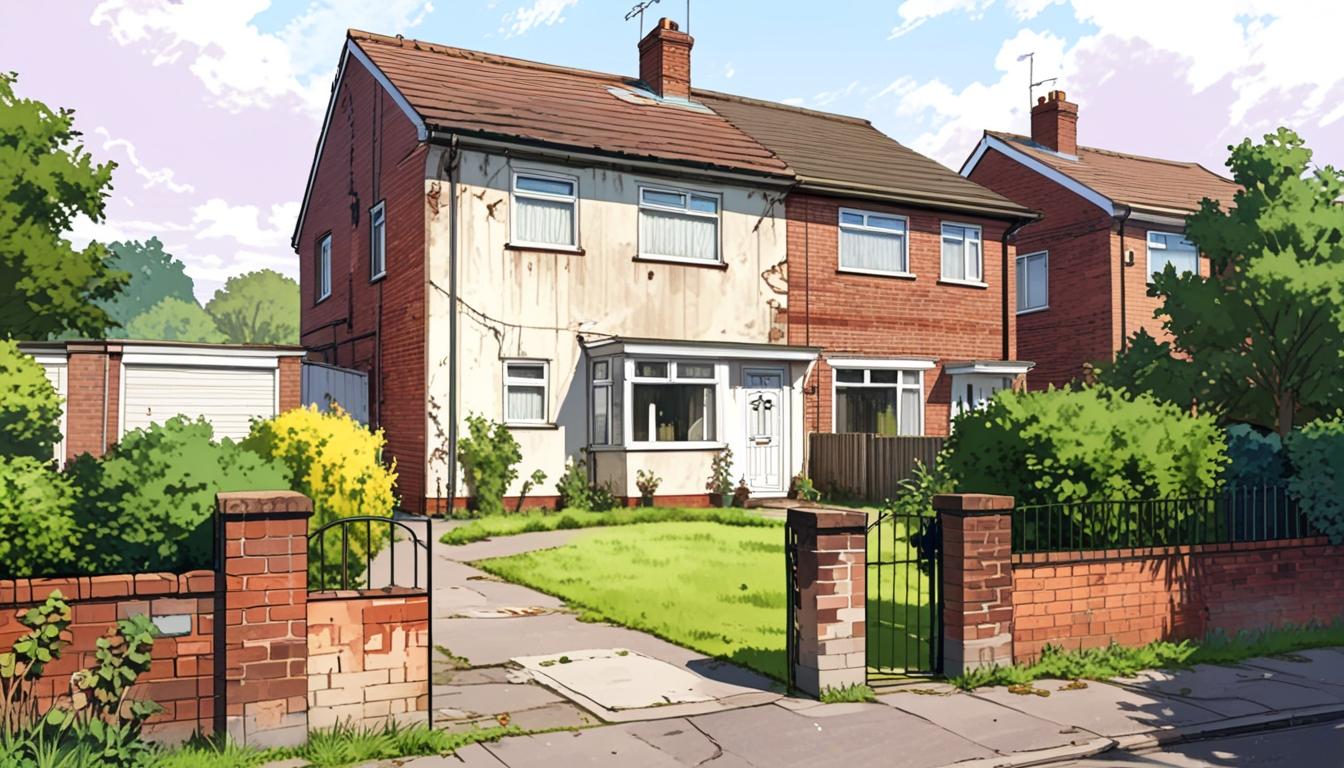 Three-bedroom semi-detached house in Bloxwich listed for auction with renovation needs
