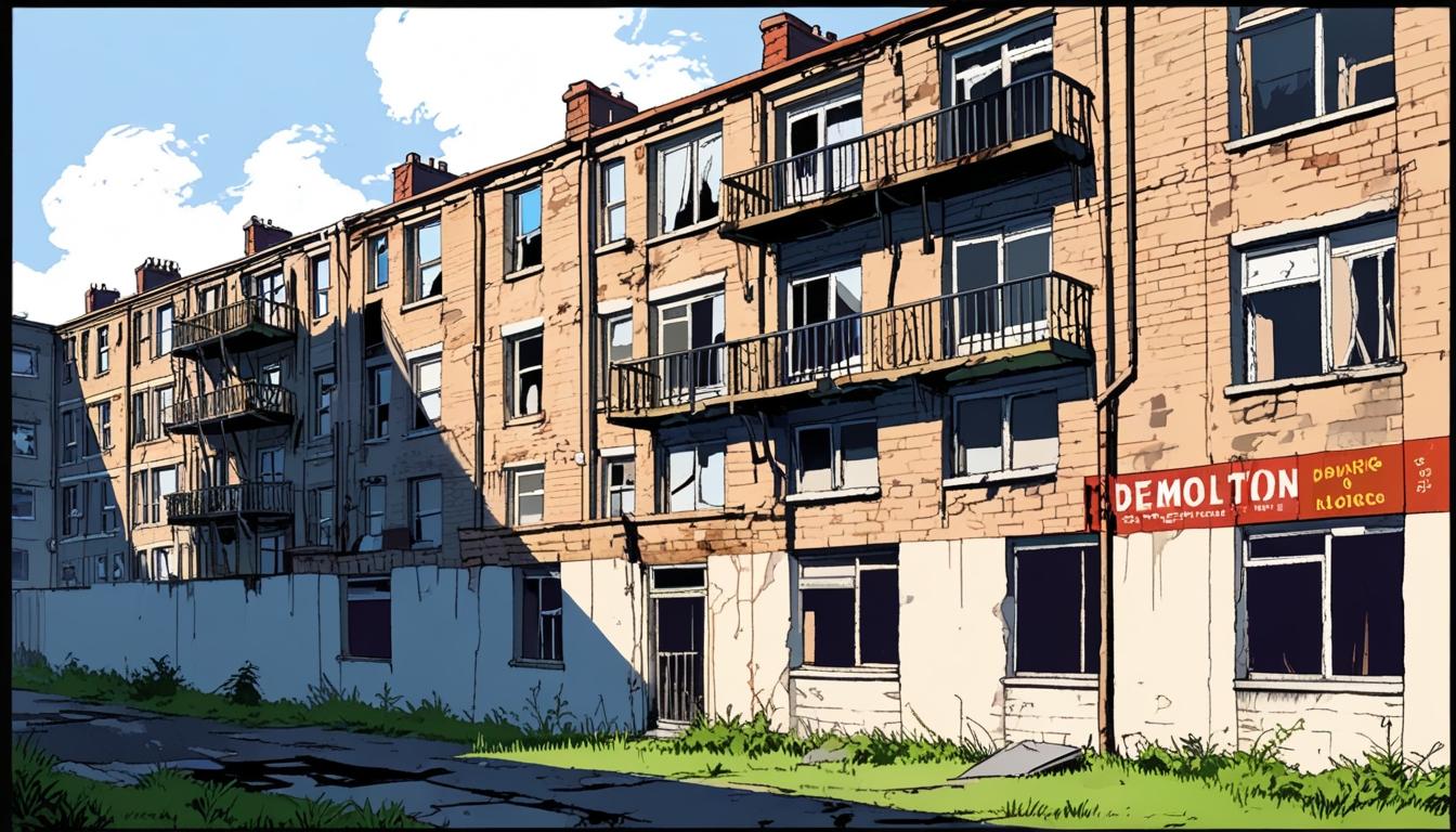 Demolition begins at Clune Park estate, 'Britain's Chernobyl'