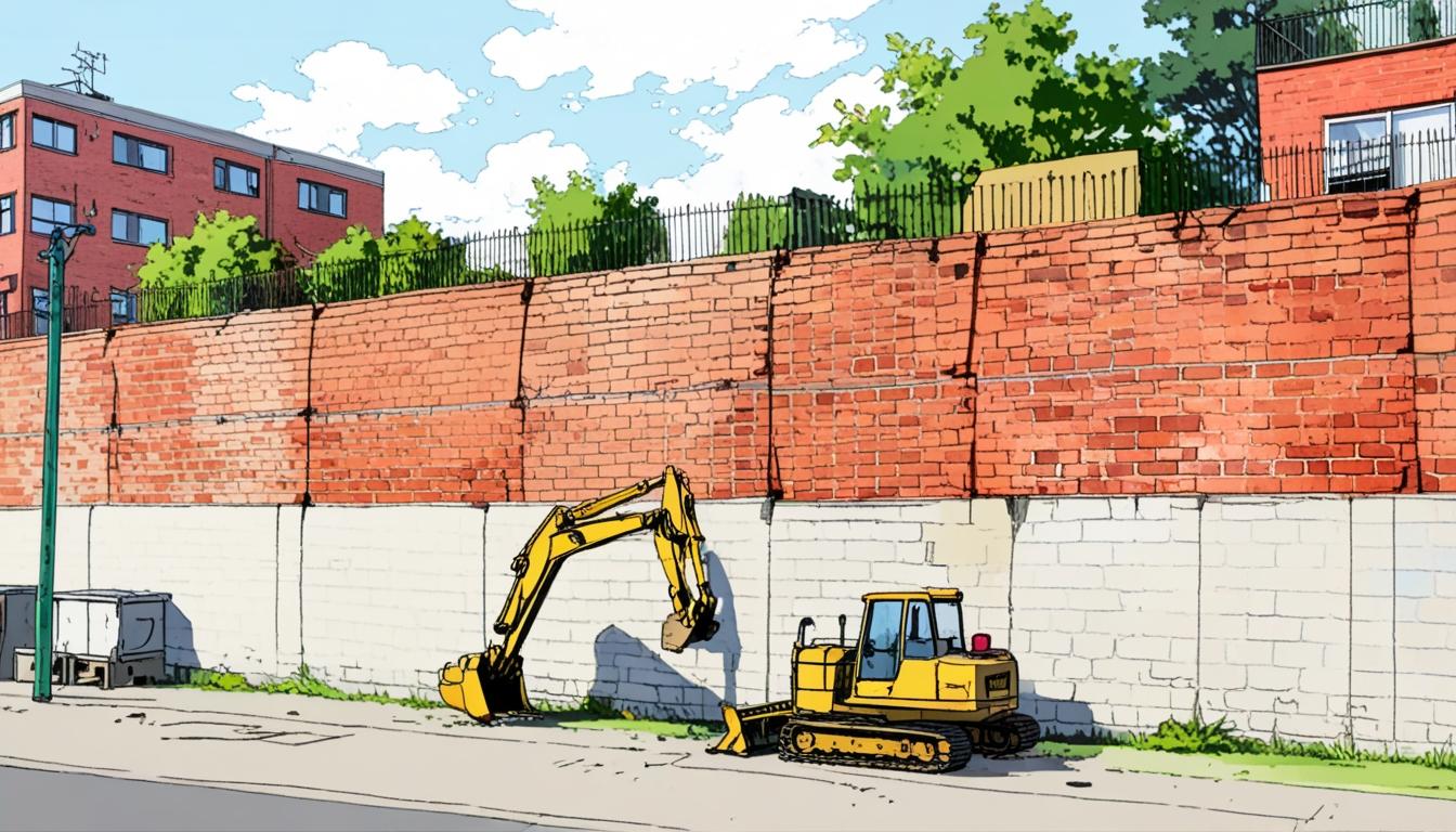 Legal dispute over dwarf wall complicates housing development in Hempsted