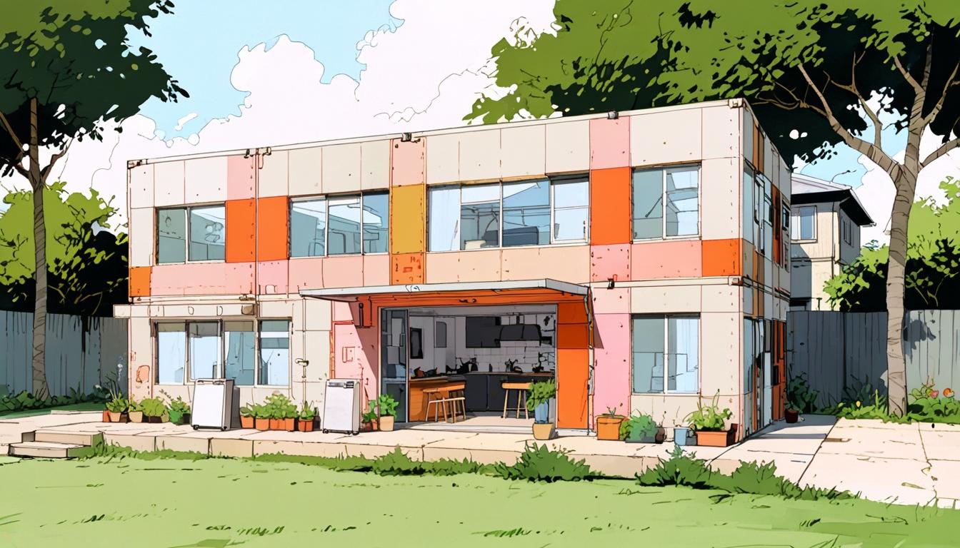 Couple builds stunning home from repurposed supermarket lorry boxes