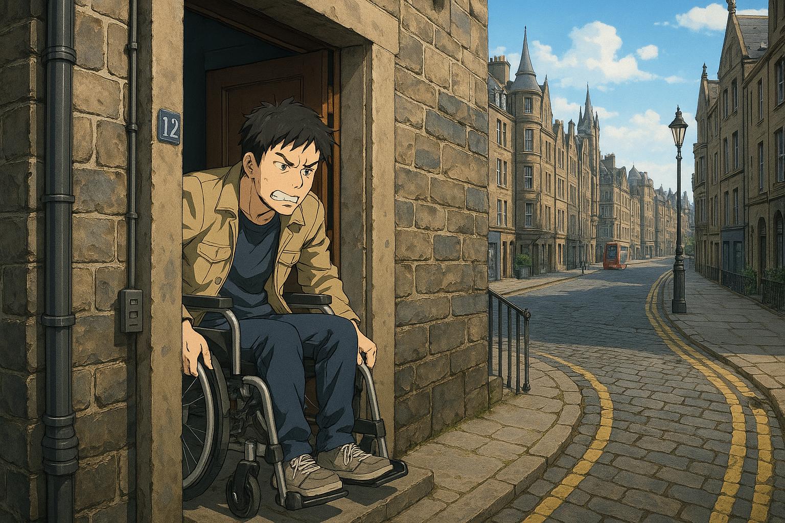 Disabled man in Edinburgh trapped by inadequate wheelchair access highlights Scotland’s wider housing crisis