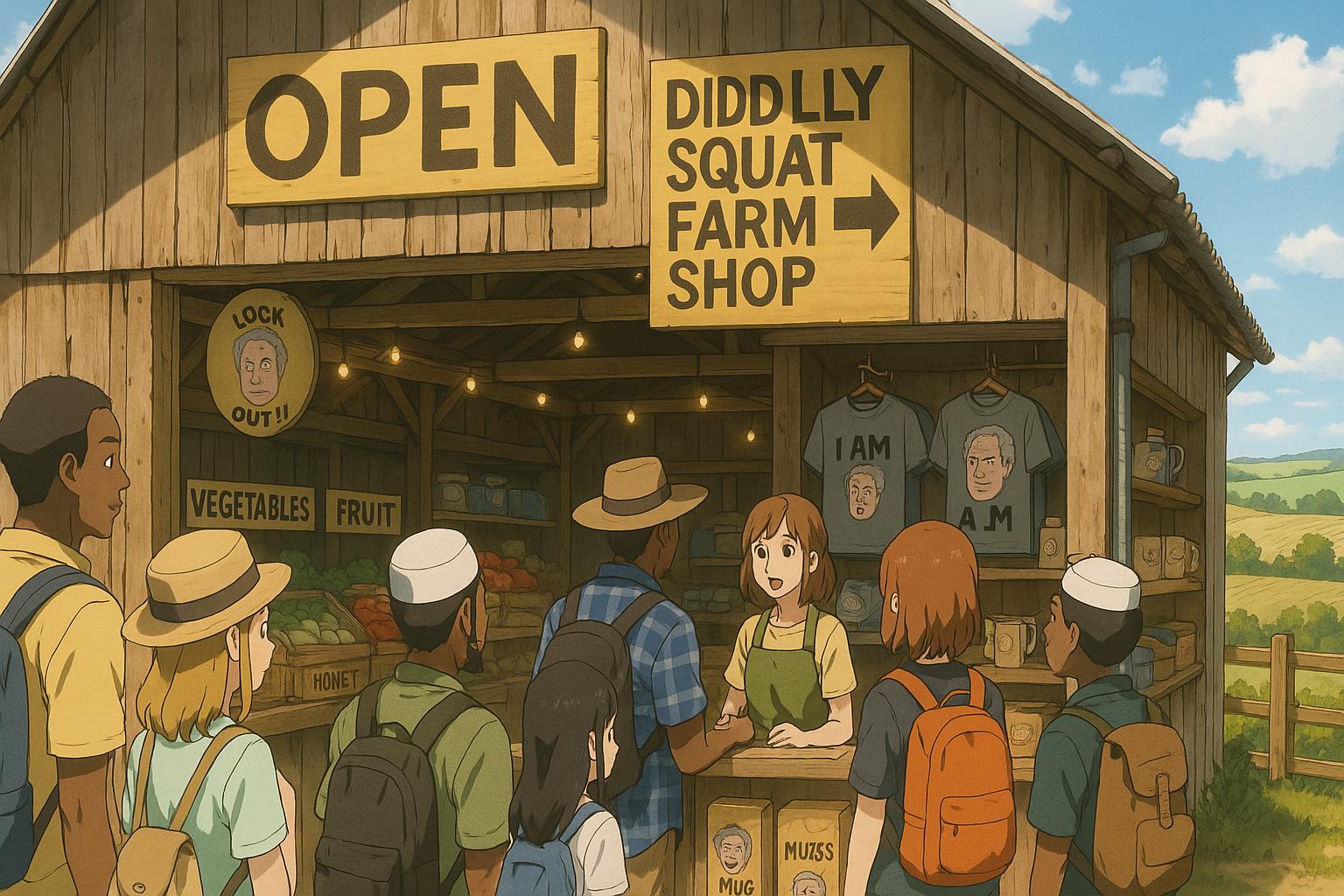 Queues build as Chinese tourists flock to Jeremy Clarkson’s Diddly Squat Farm