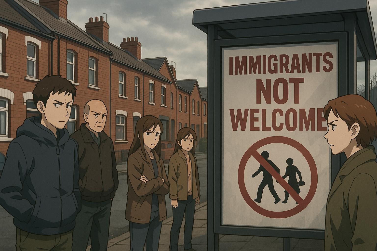 Anti-immigrant posters spark community tension in south Belfast loyalist areas