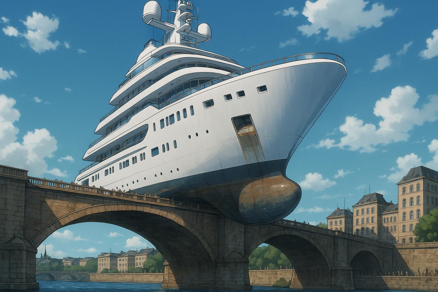 Bezos’s yacht Koru blocks Dutch bridge in stark symbol of rising billionaire privilege