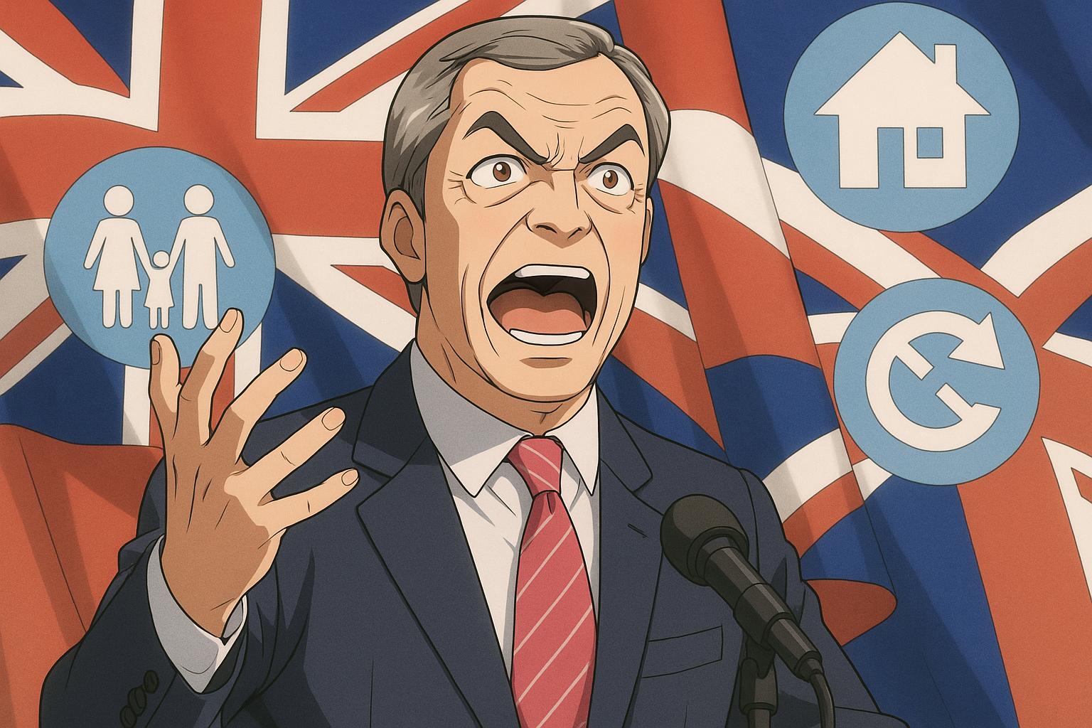 Nigel Farage vows to scrap net zero targets and cut diversity programmes in bid to reshape UK politics