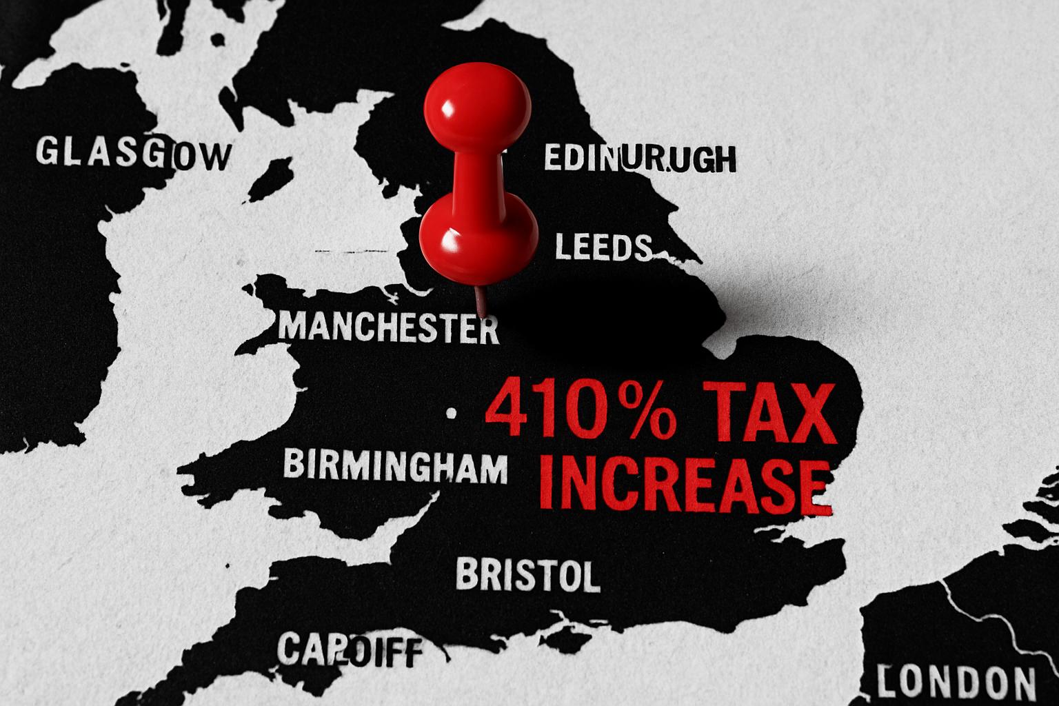 Reform proposals could see council tax bills increase by up to 410% in some areas